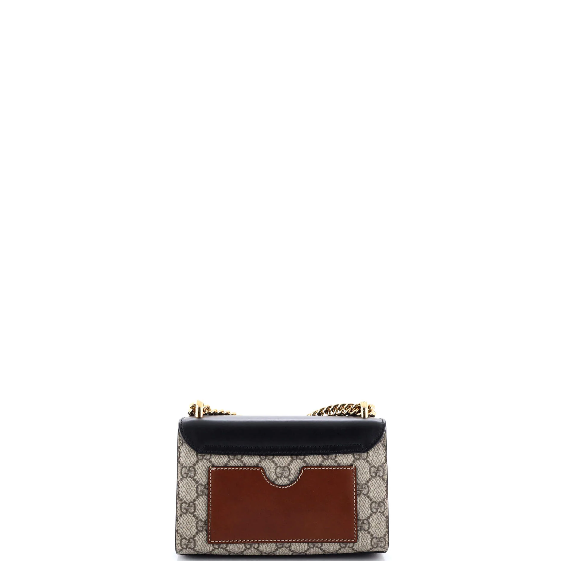 Padlock Shoulder Bag GG Coated Canvas and Leather Small - Image 3