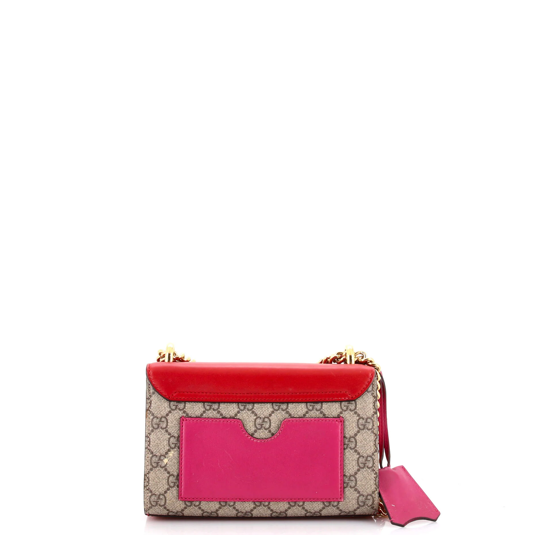 Padlock Shoulder Bag GG Coated Canvas and Leather Small - Image 3