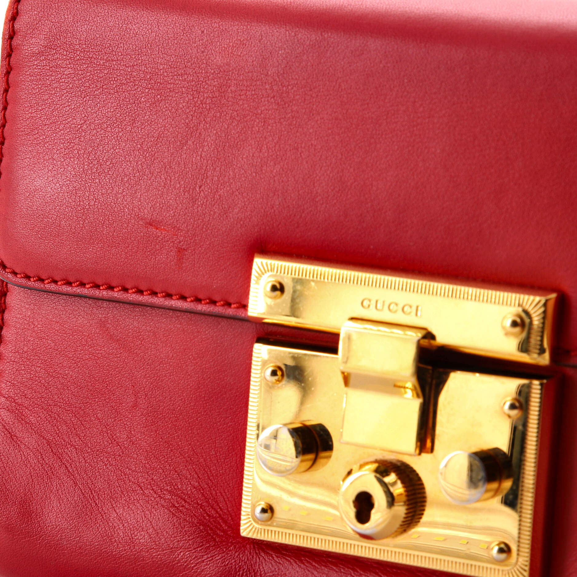 Padlock Shoulder Bag Leather Small - Image 8