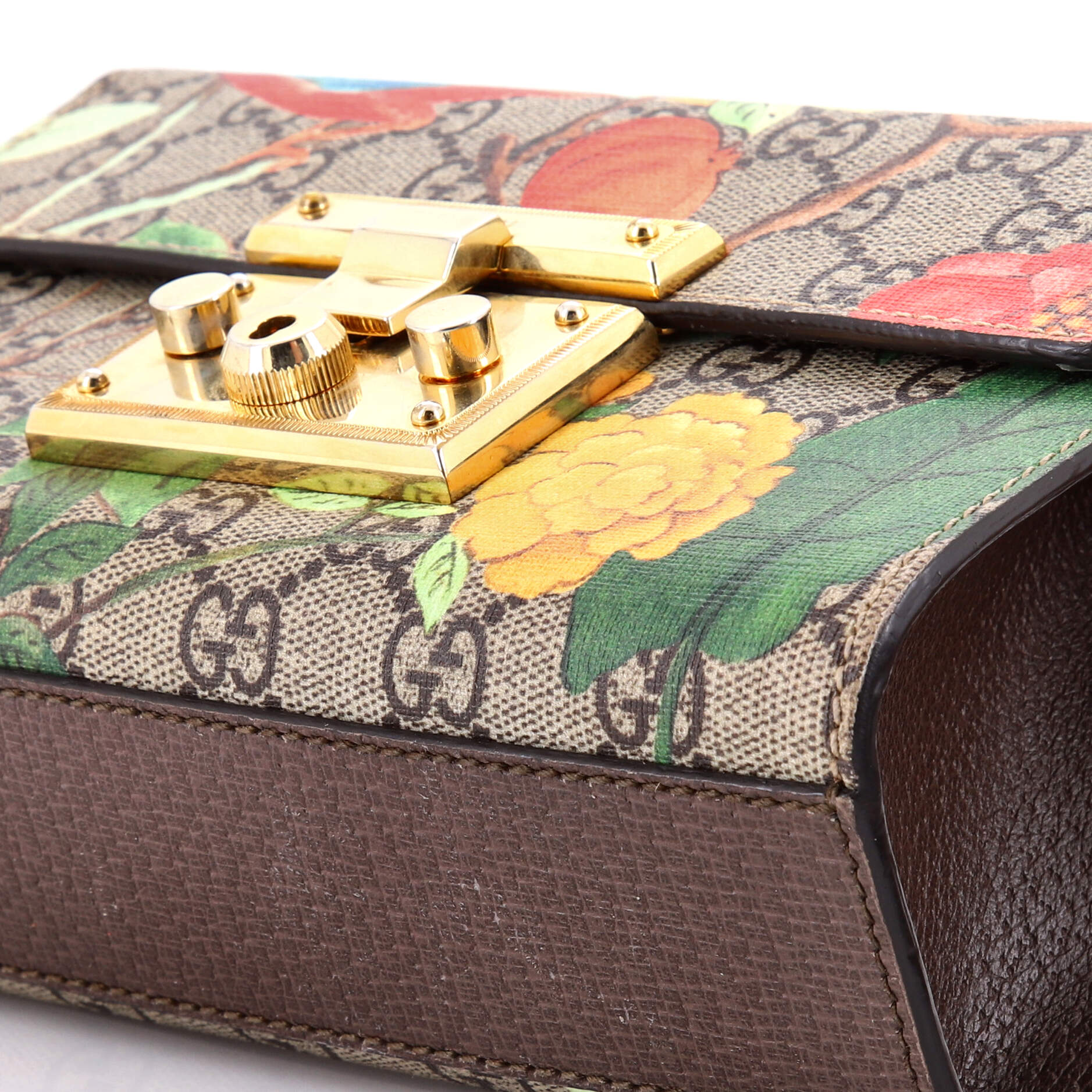 Padlock Shoulder Bag Tian Print GG Coated Canvas Small - Image 6