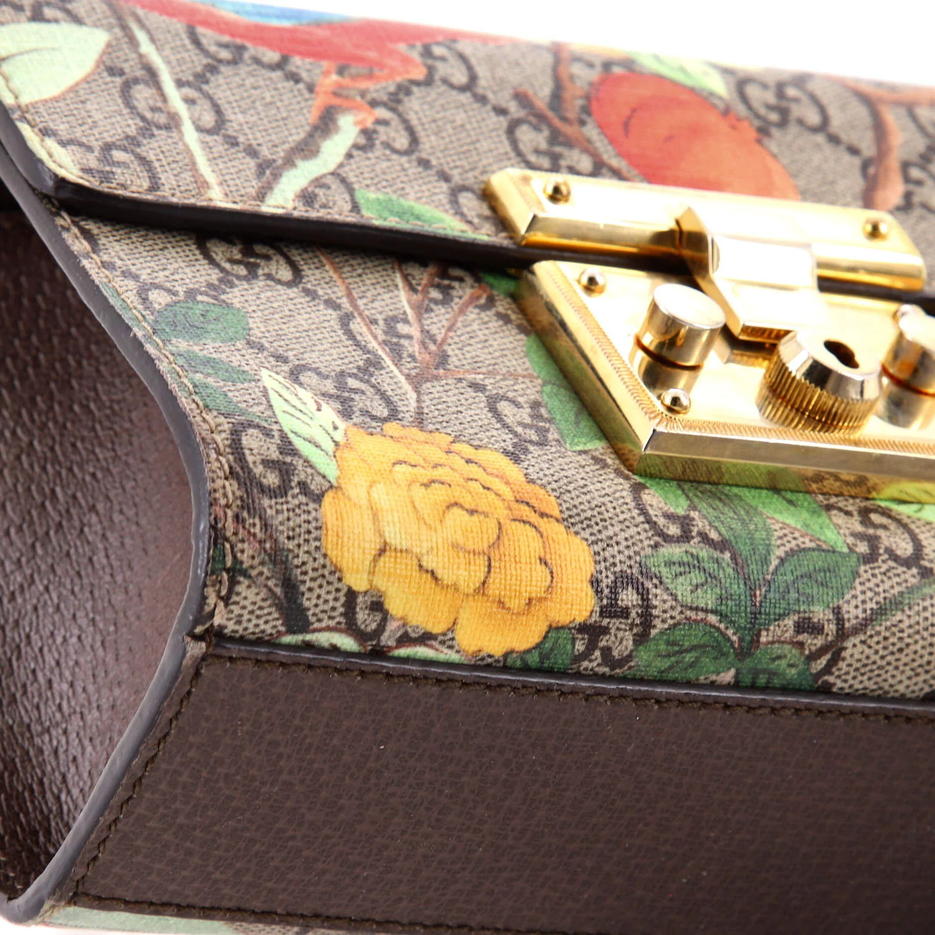 Padlock Shoulder Bag Tian Print GG Coated Canvas Small - Image 8