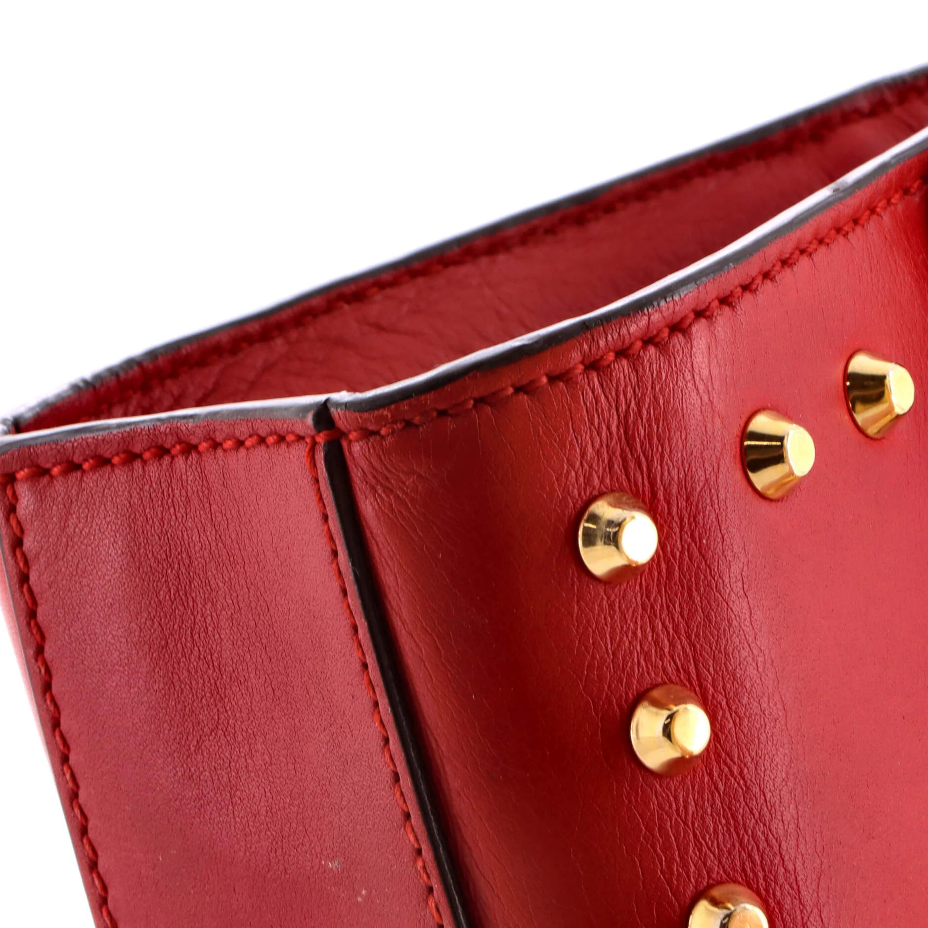 Pearly Padlock Shoulder Bag Studded Leather Small - Image 6