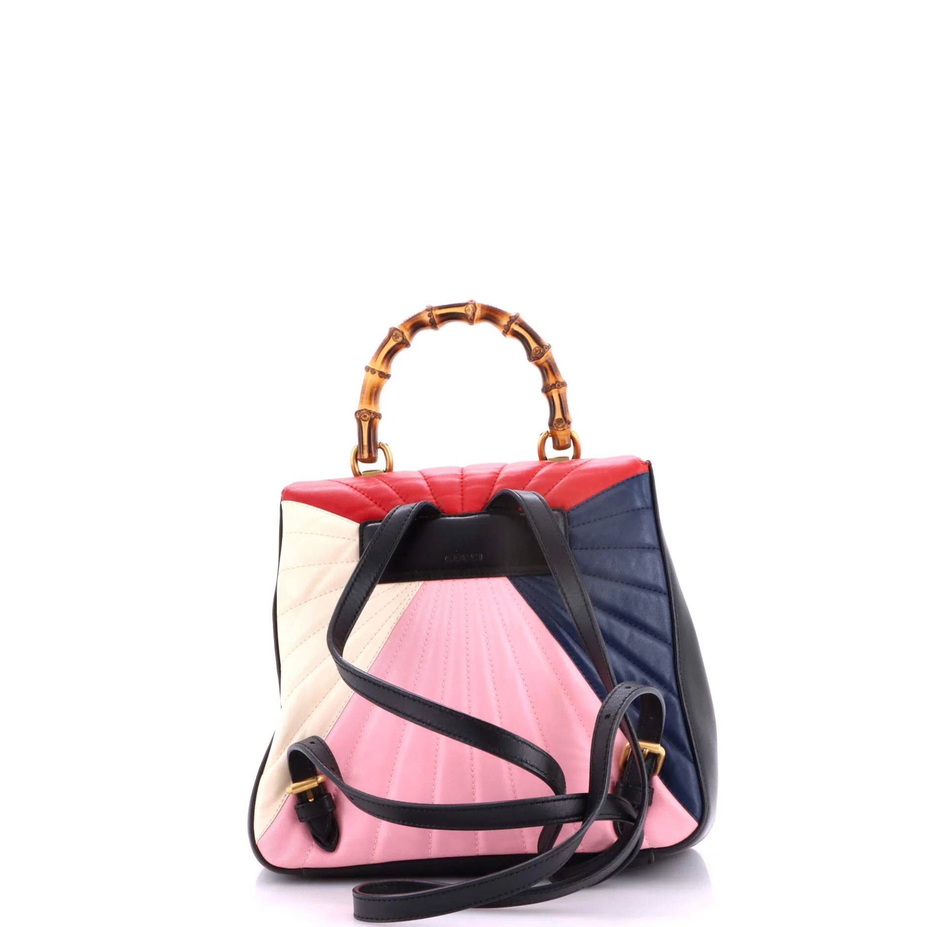 Queen Margaret Backpack Multicolor Quilted Leather Small - Image 3