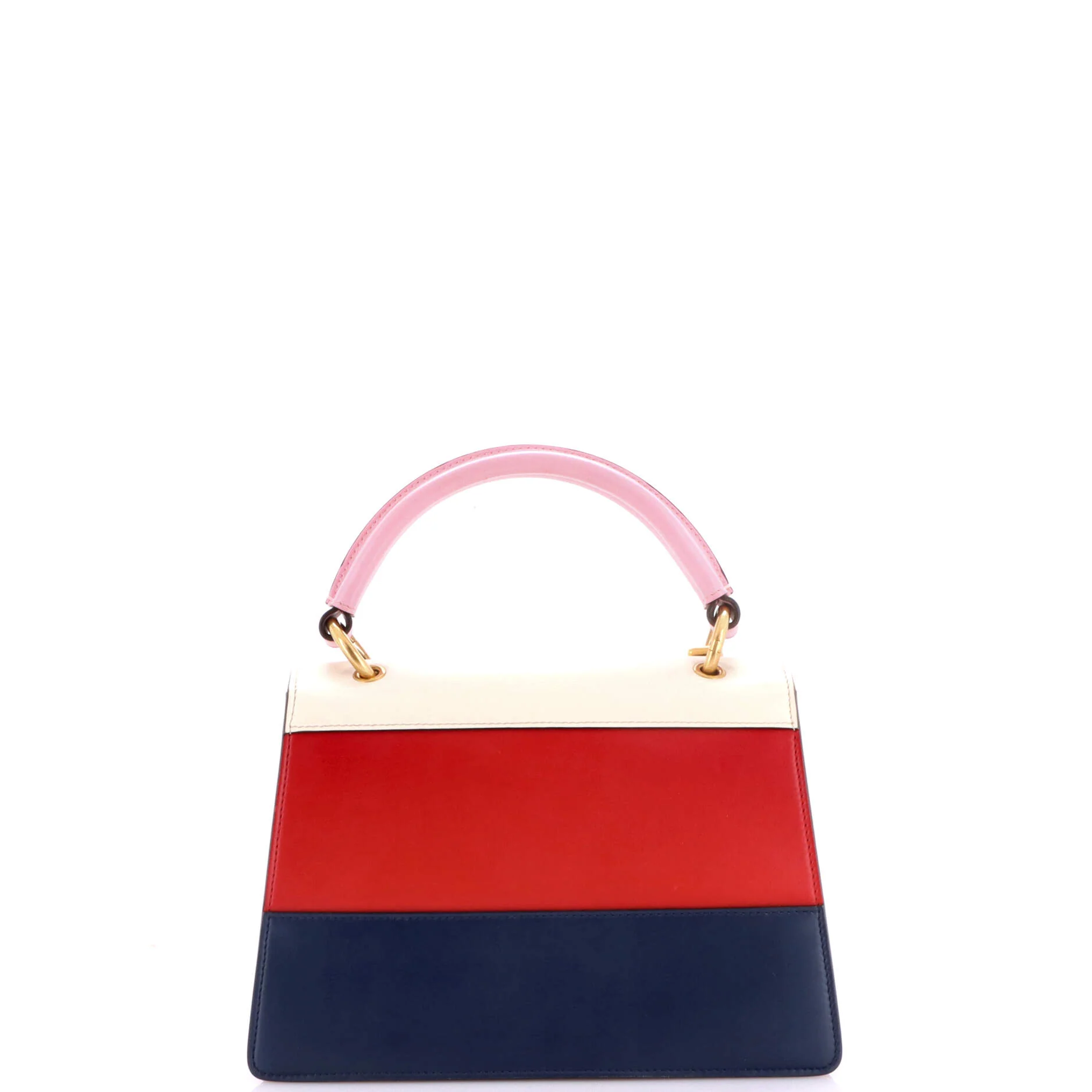 Queen Margaret Top Handle Bag Colorblock Leather Small - Image 3