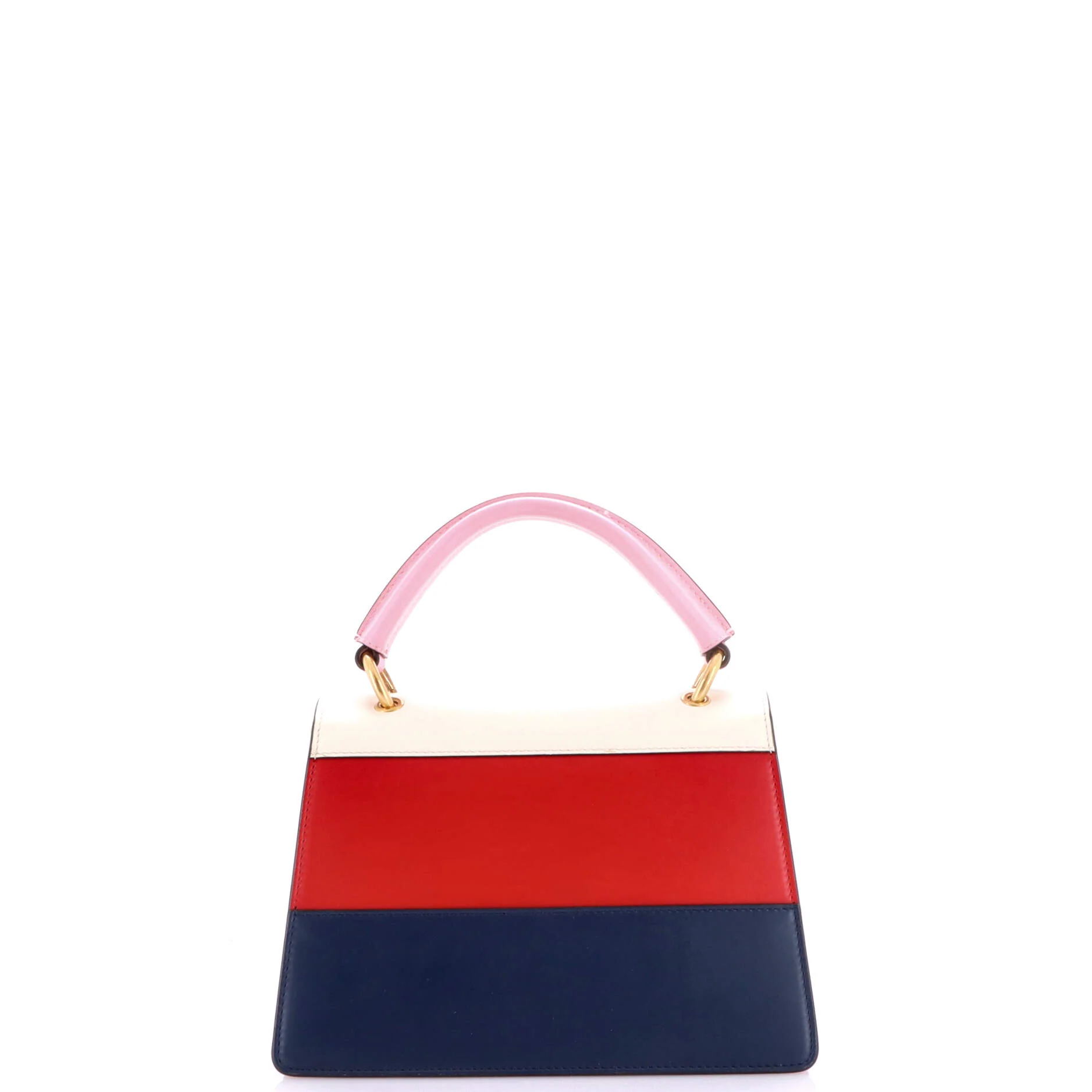 Queen Margaret Top Handle Bag Colorblock Leather Small - Image 3