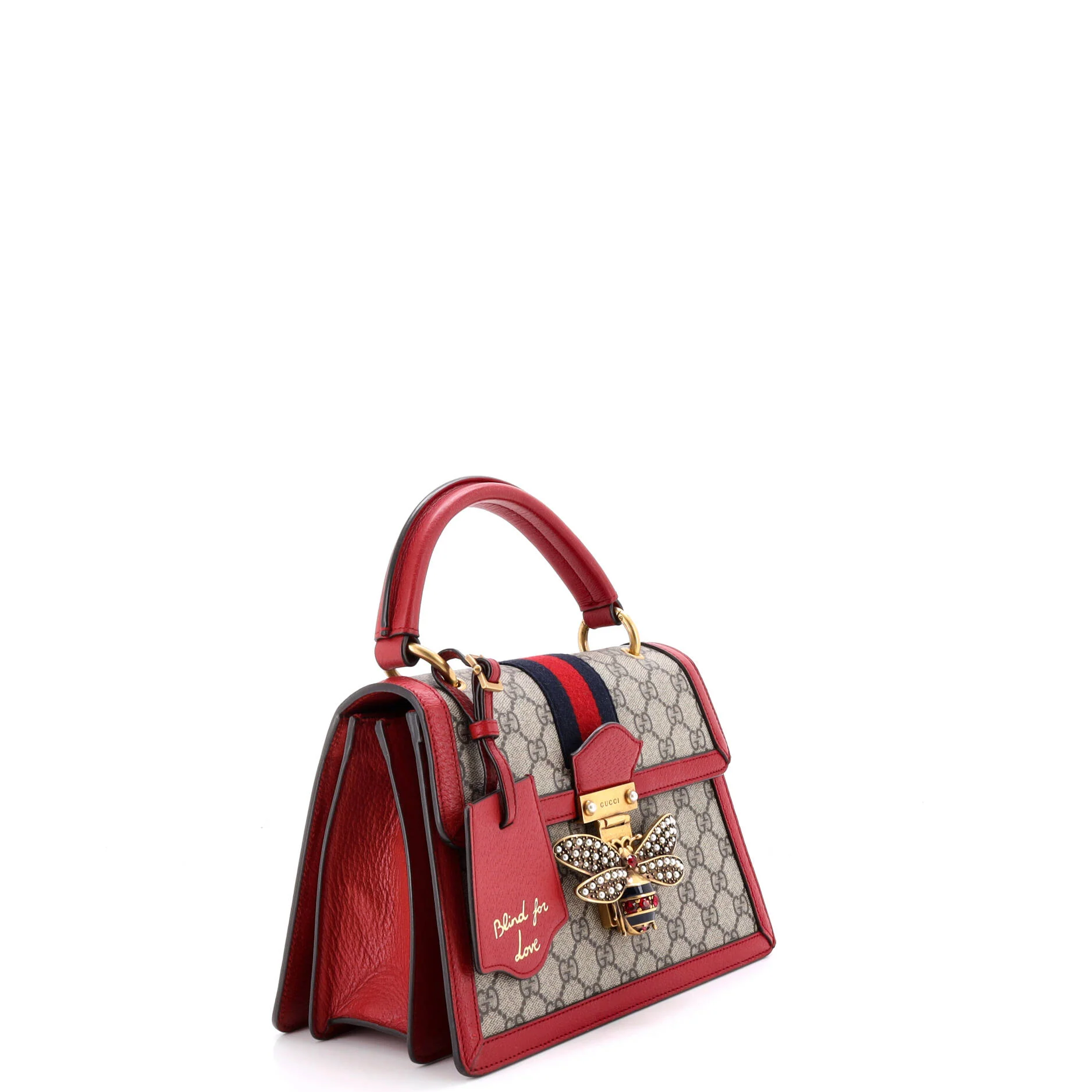 Queen Margaret Top Handle Bag GG Coated Canvas with Leather Small - Image 2