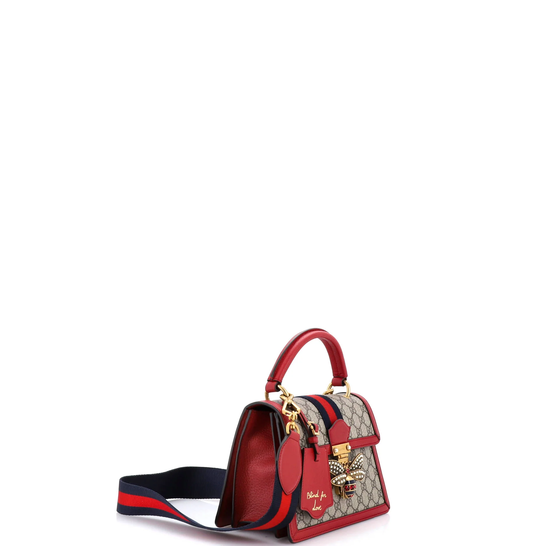 Queen Margaret Top Handle Bag GG Coated Canvas with Leather Small - Image 2