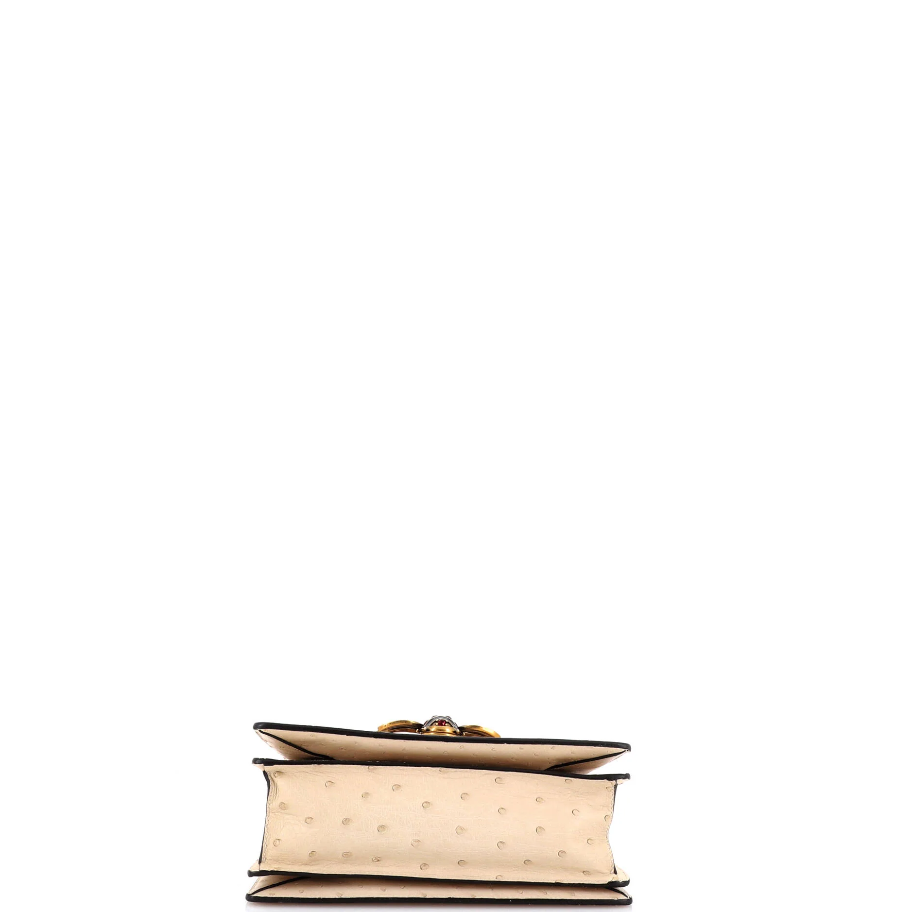 Queen Margaret Top Handle Bag Ostrich Small - Image 4
