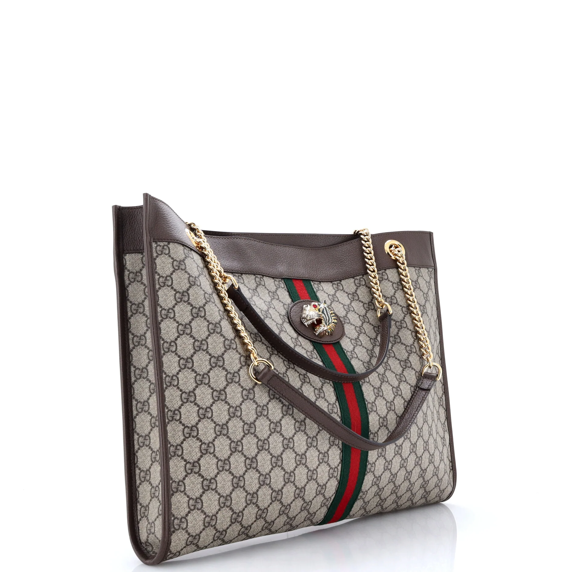 Rajah Chain Tote GG Coated Canvas Large - Image 3
