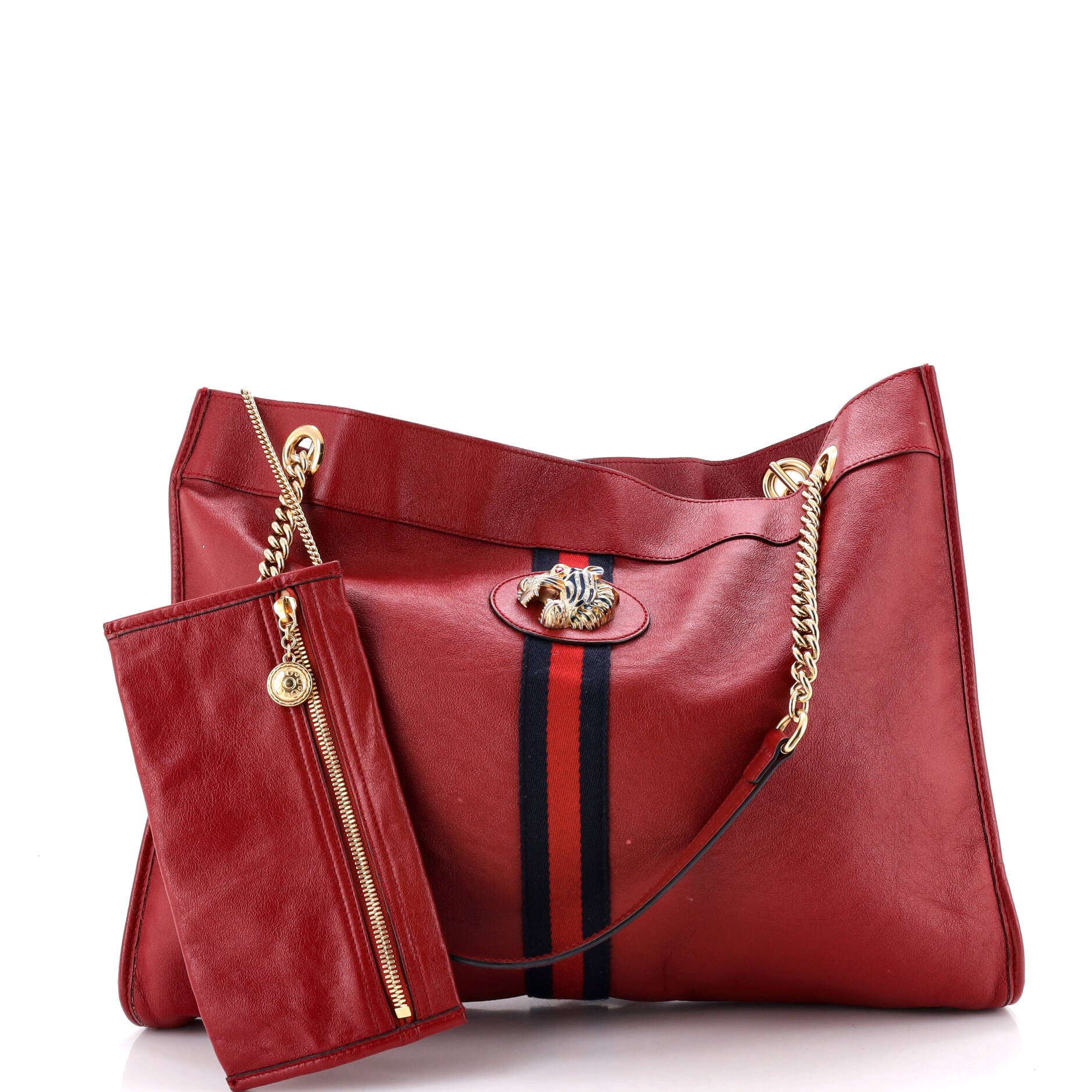 Rajah Chain Tote Leather Large - Image 2