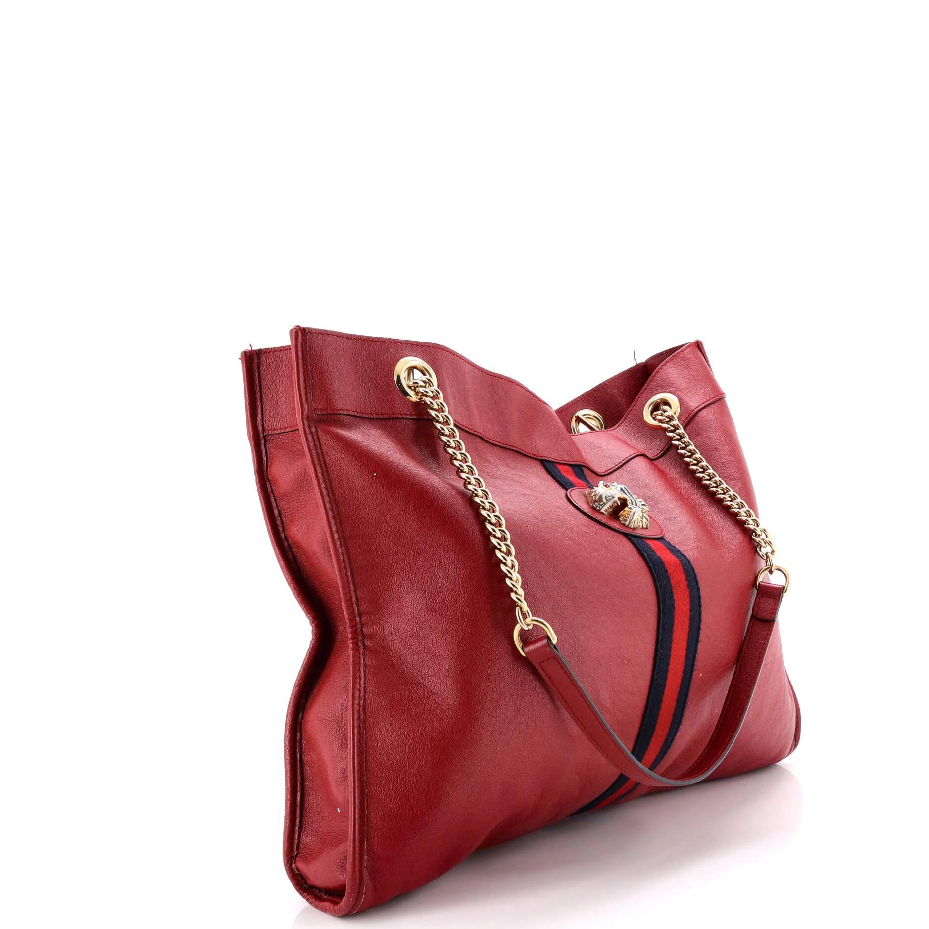 Rajah Chain Tote Leather Large - Image 3
