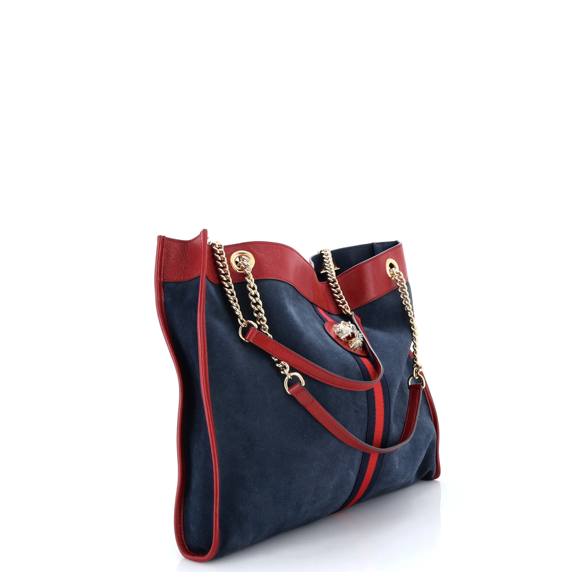 Rajah Chain Tote Suede Large - Image 2