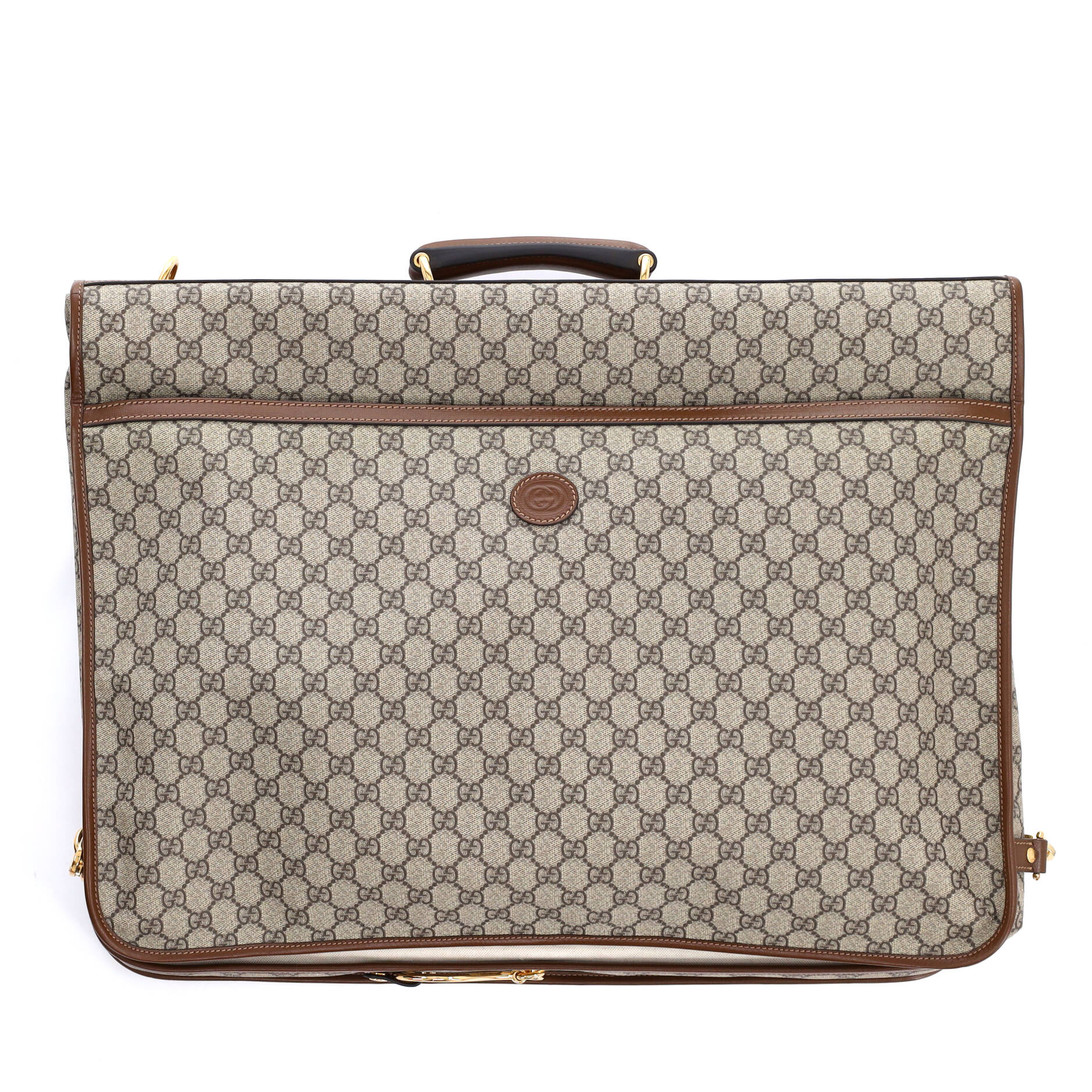 Retro Interlocking G Garment Bag GG Coated Canvas
