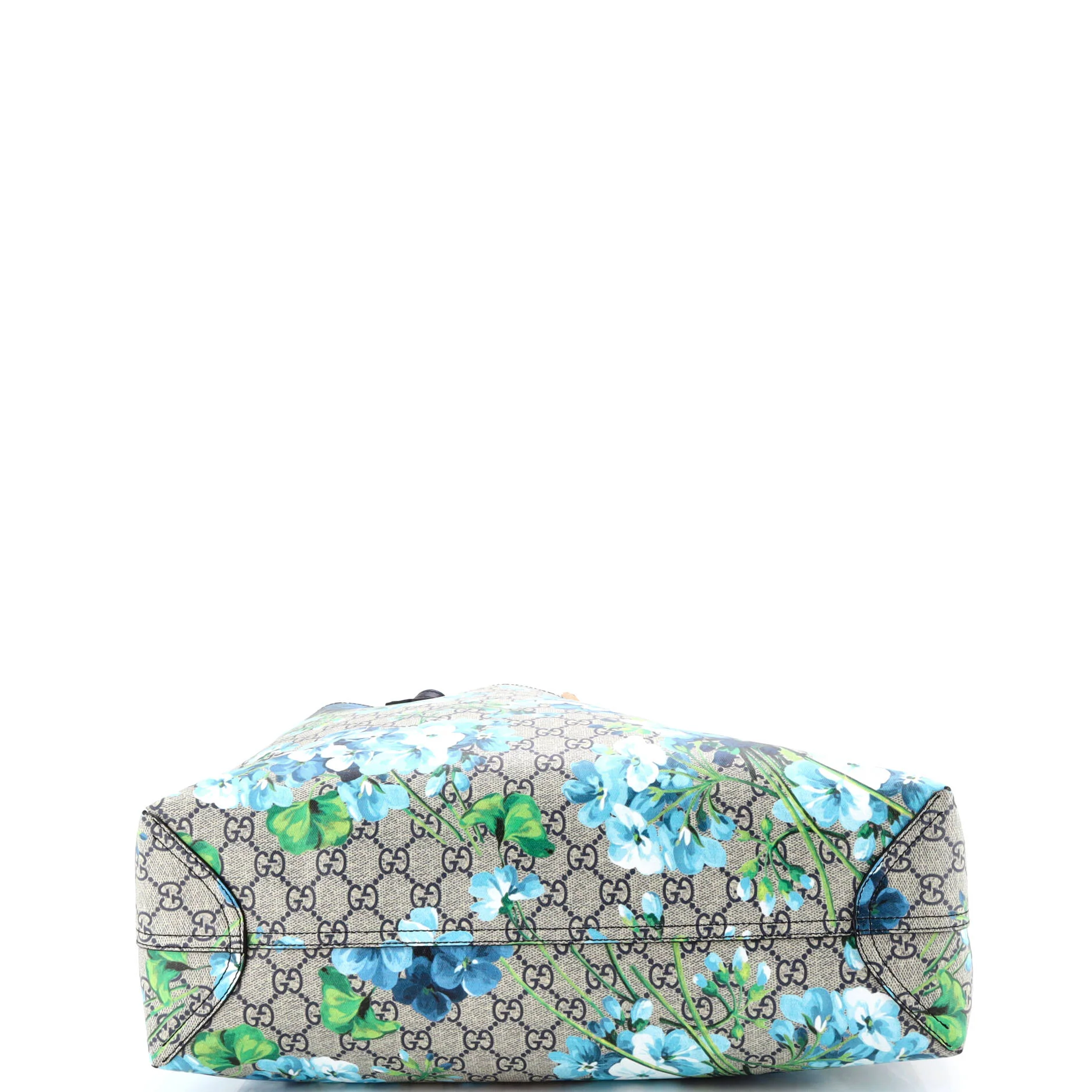 Reversible Tote Blooms GG Print Leather Medium - Image 4