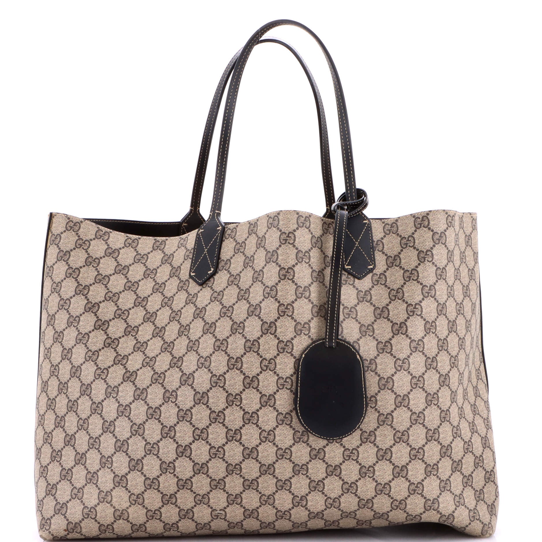 Reversible Tote GG Print Leather Large