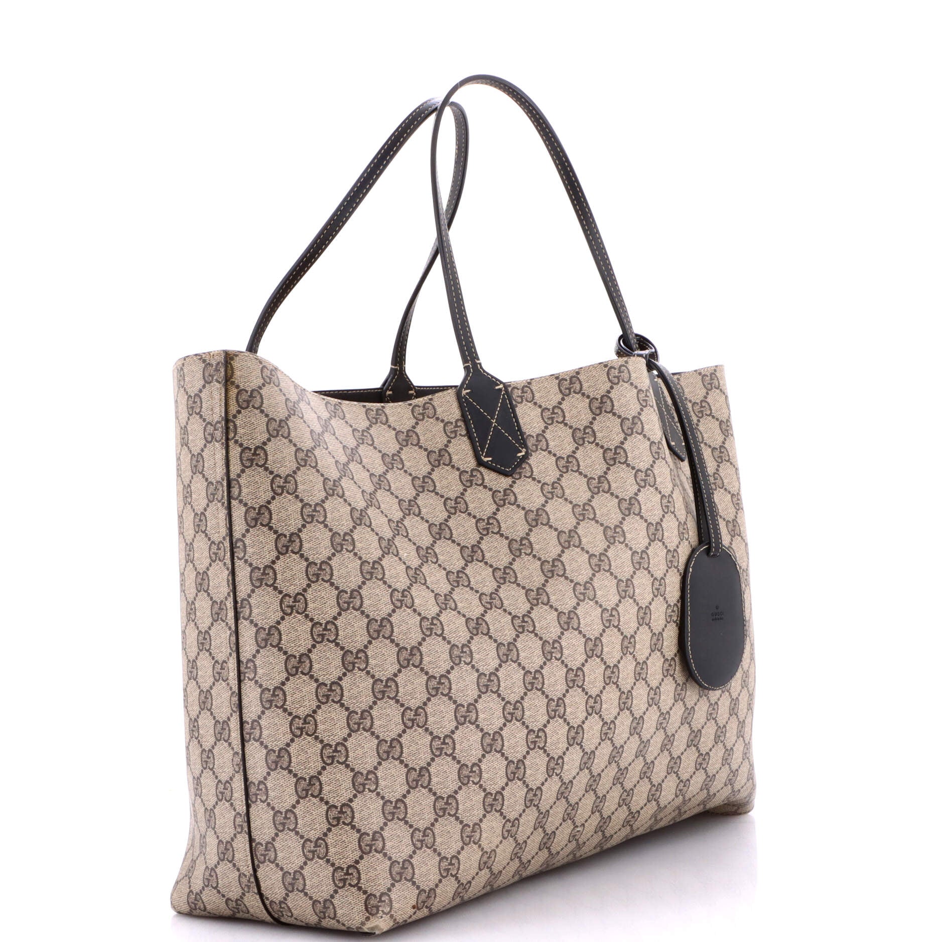 Reversible Tote GG Print Leather Large - Image 2