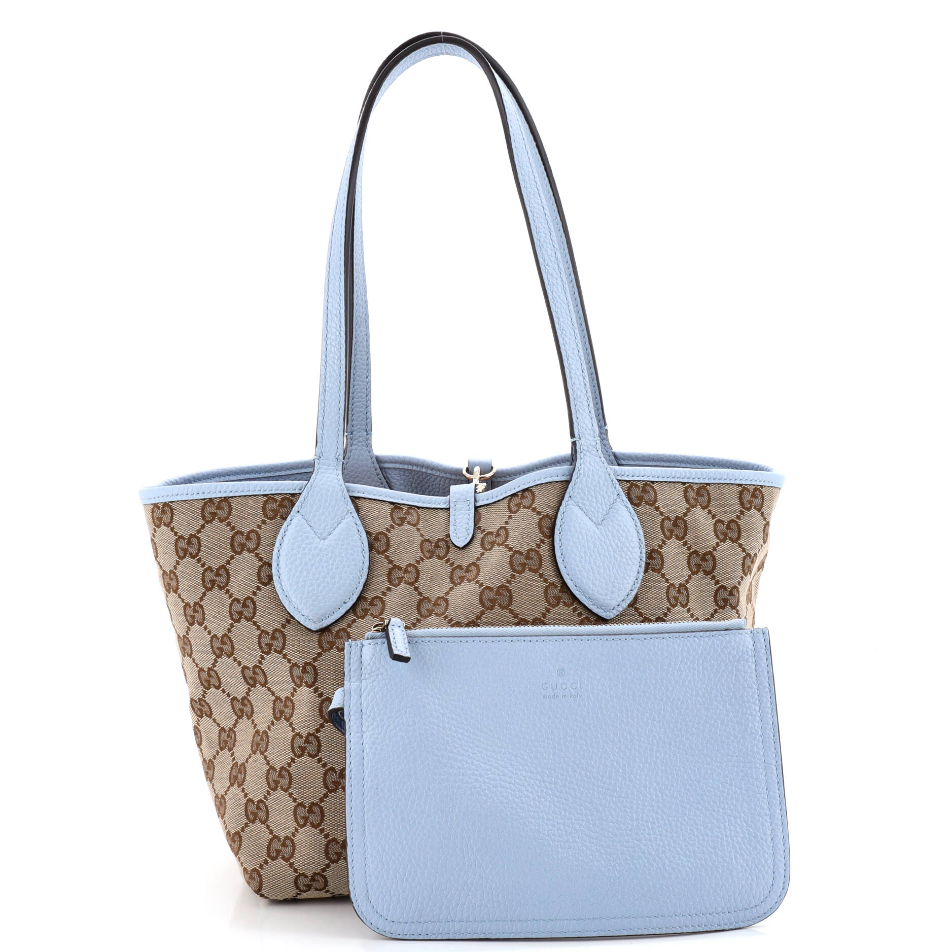 Reversible Totissima Shopping Tote Leather and GG Canvas Small - Image 2