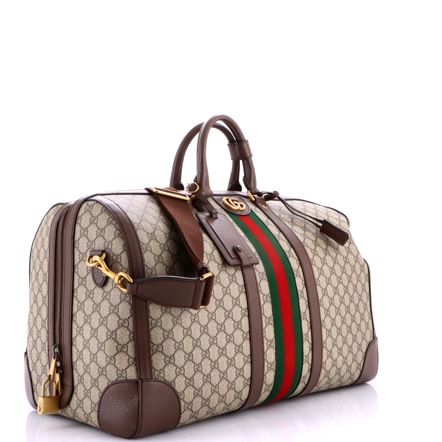 Savoy Web Convertible Duffle Bag GG Coated Canvas Large - Image 2