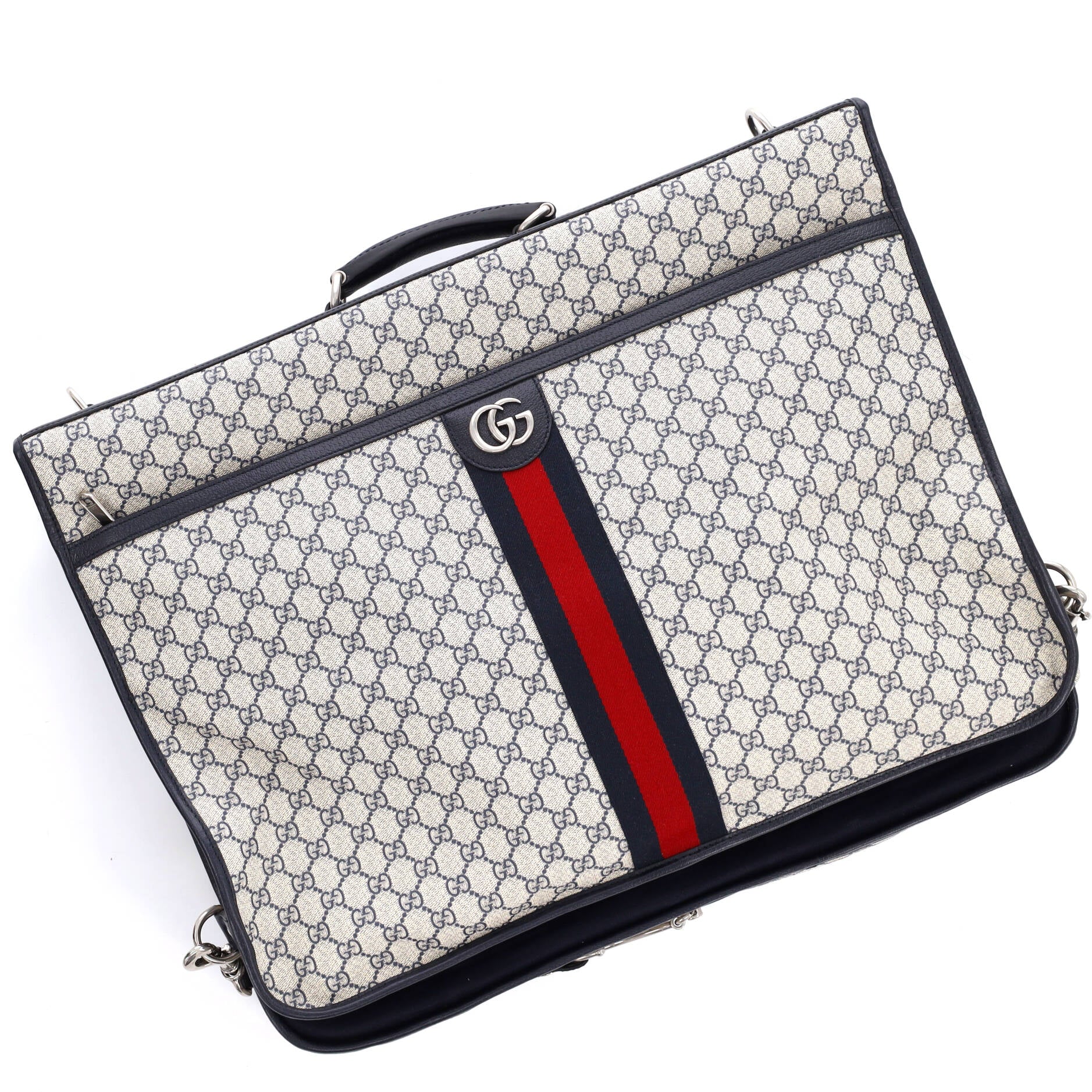 Savoy Web Garment Bag GG Coated Canvas - Image 3