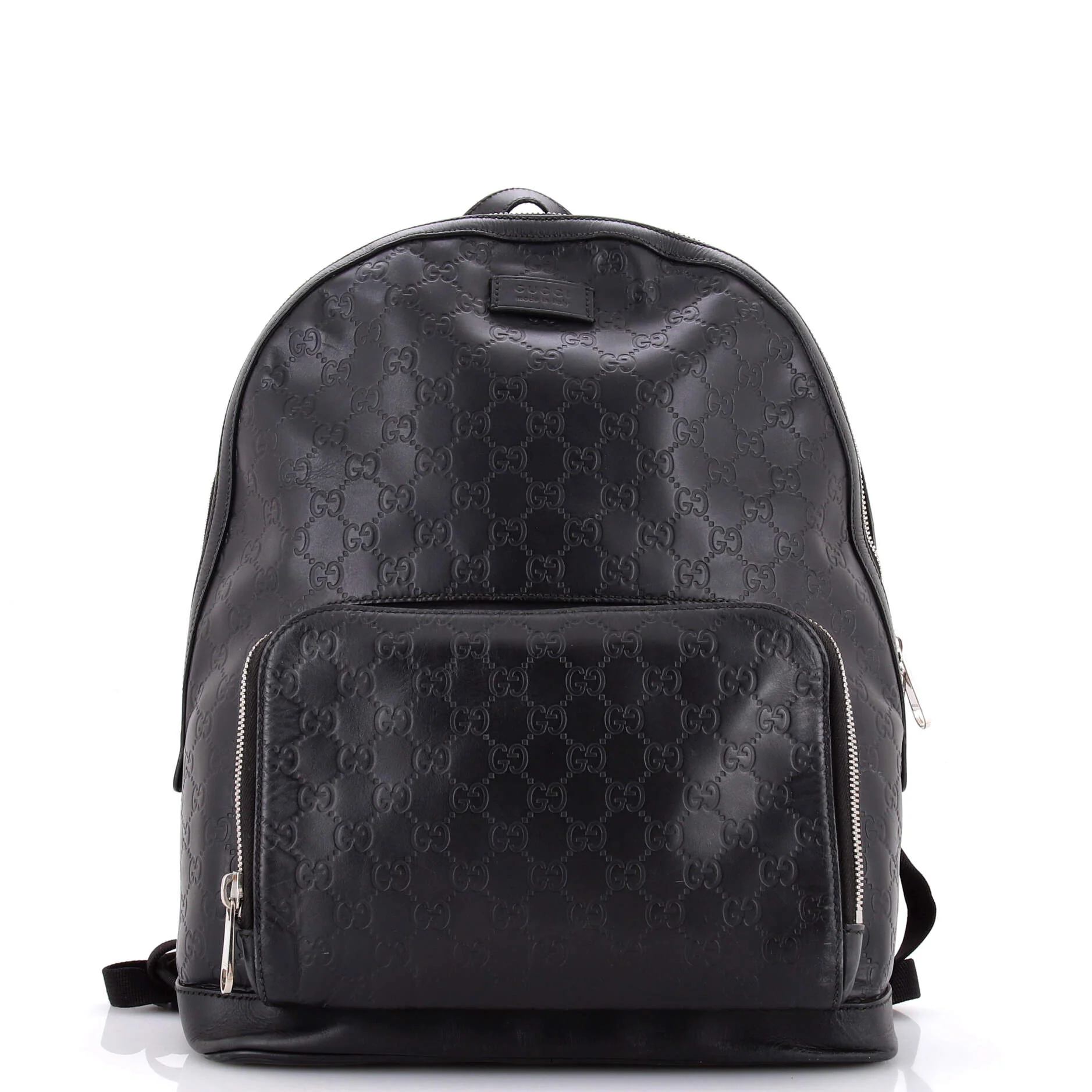 Signature Pocket Backpack Guccissima Leather Large