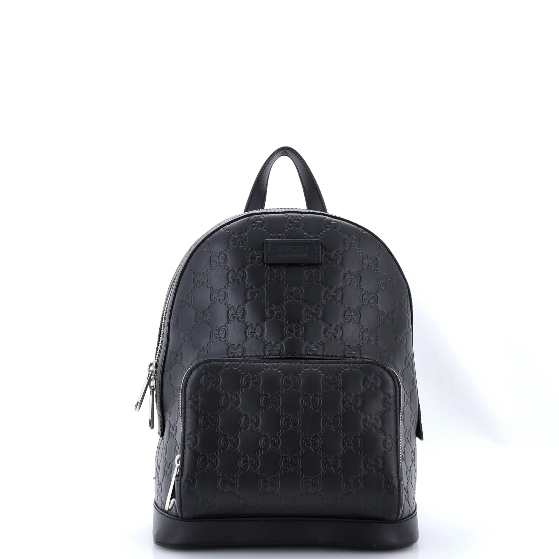 Signature Pocket Backpack Guccissima Leather Small