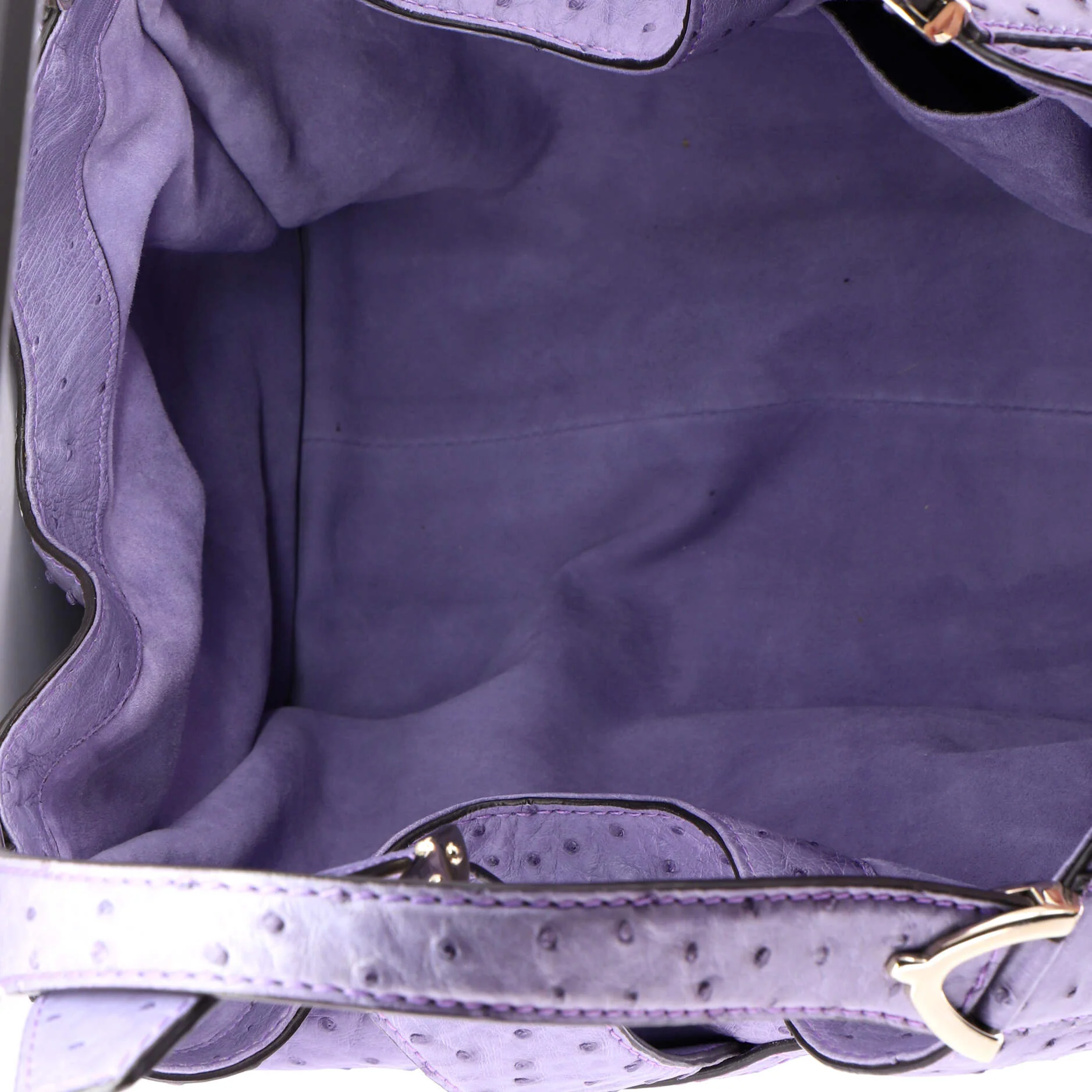Soft Stirrup Tote Ostrich Medium - Image 5