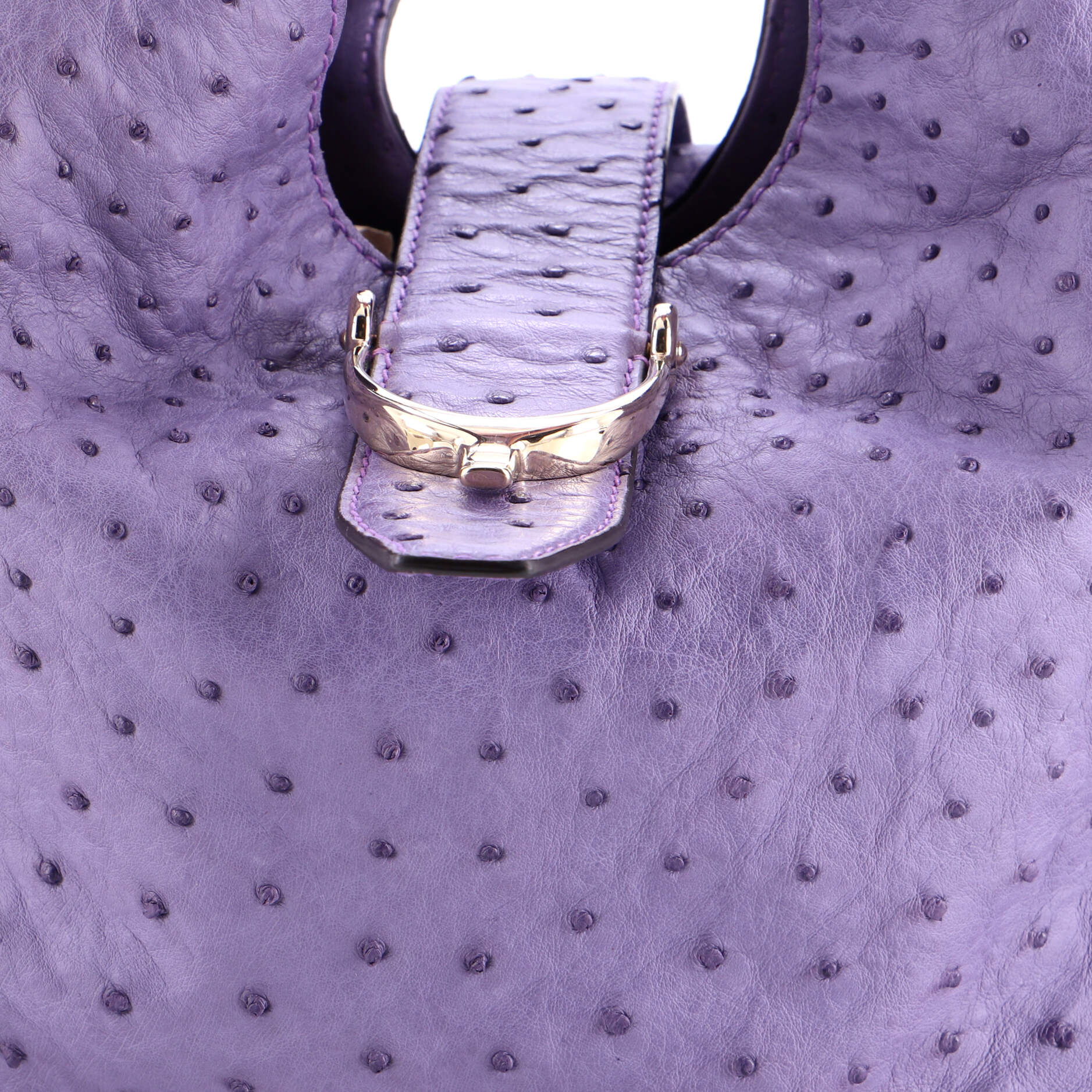 Soft Stirrup Tote Ostrich Medium - Image 6
