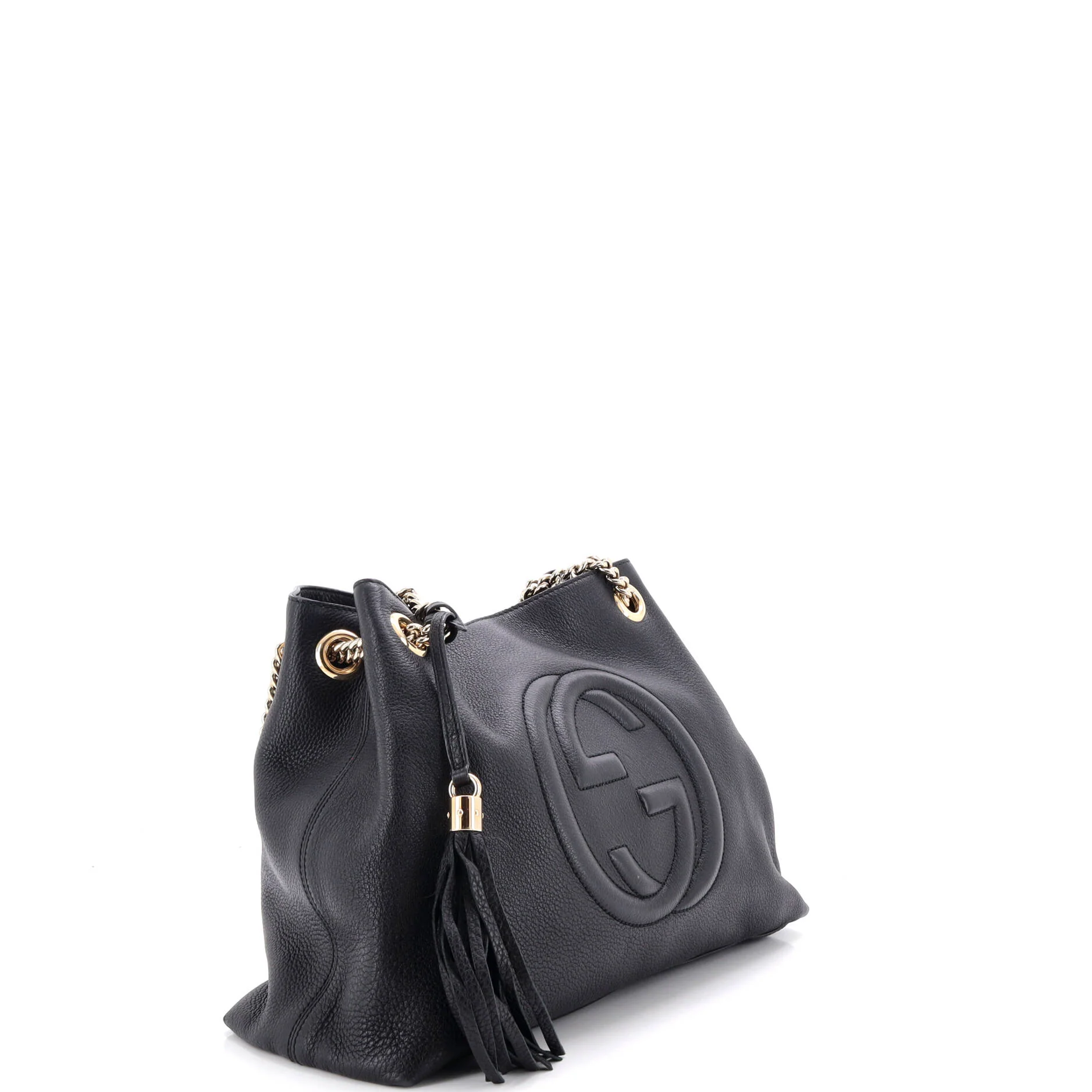 Soho Chain Strap Shoulder Bag Leather Medium - Image 2