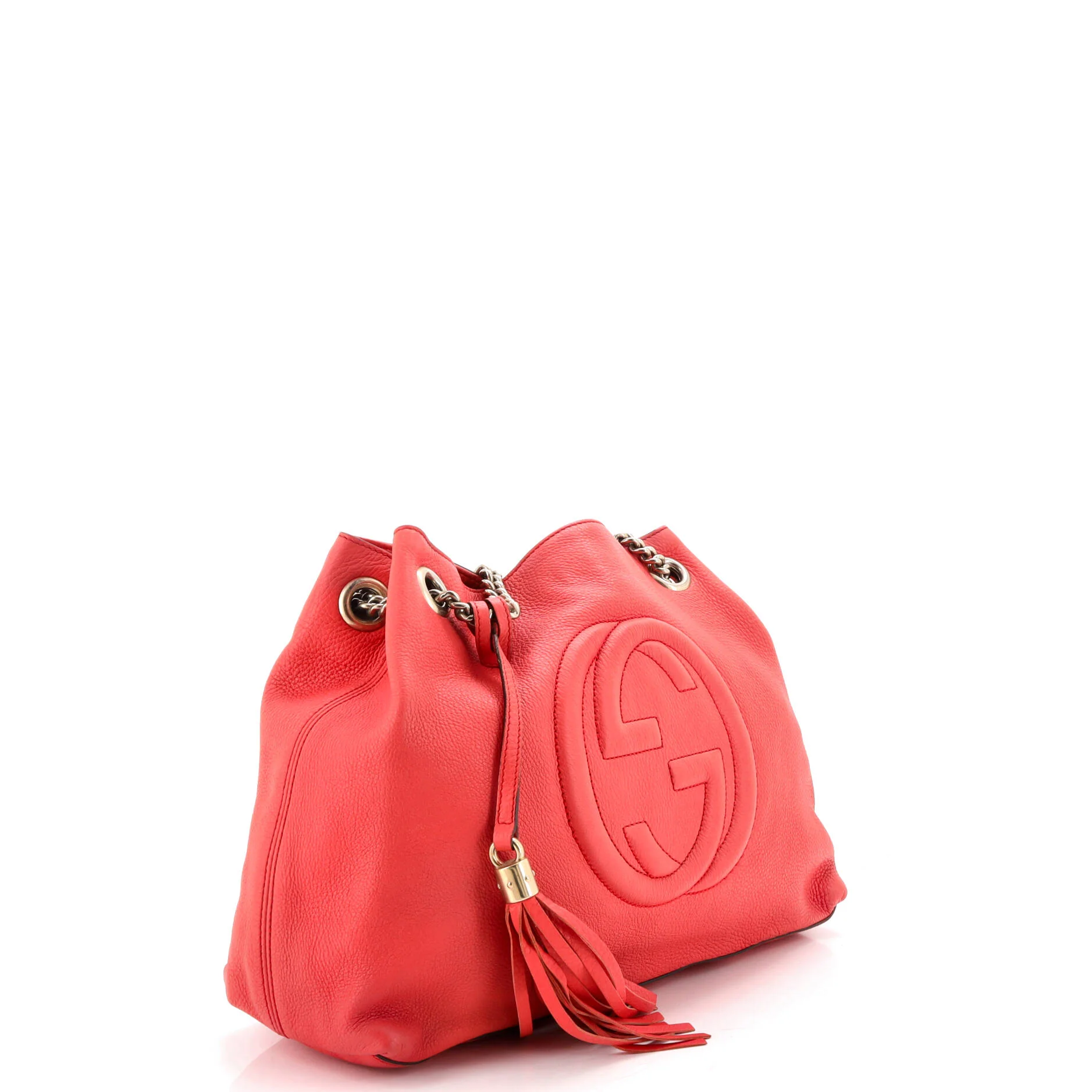 Soho Chain Strap Shoulder Bag Leather Medium - Image 2