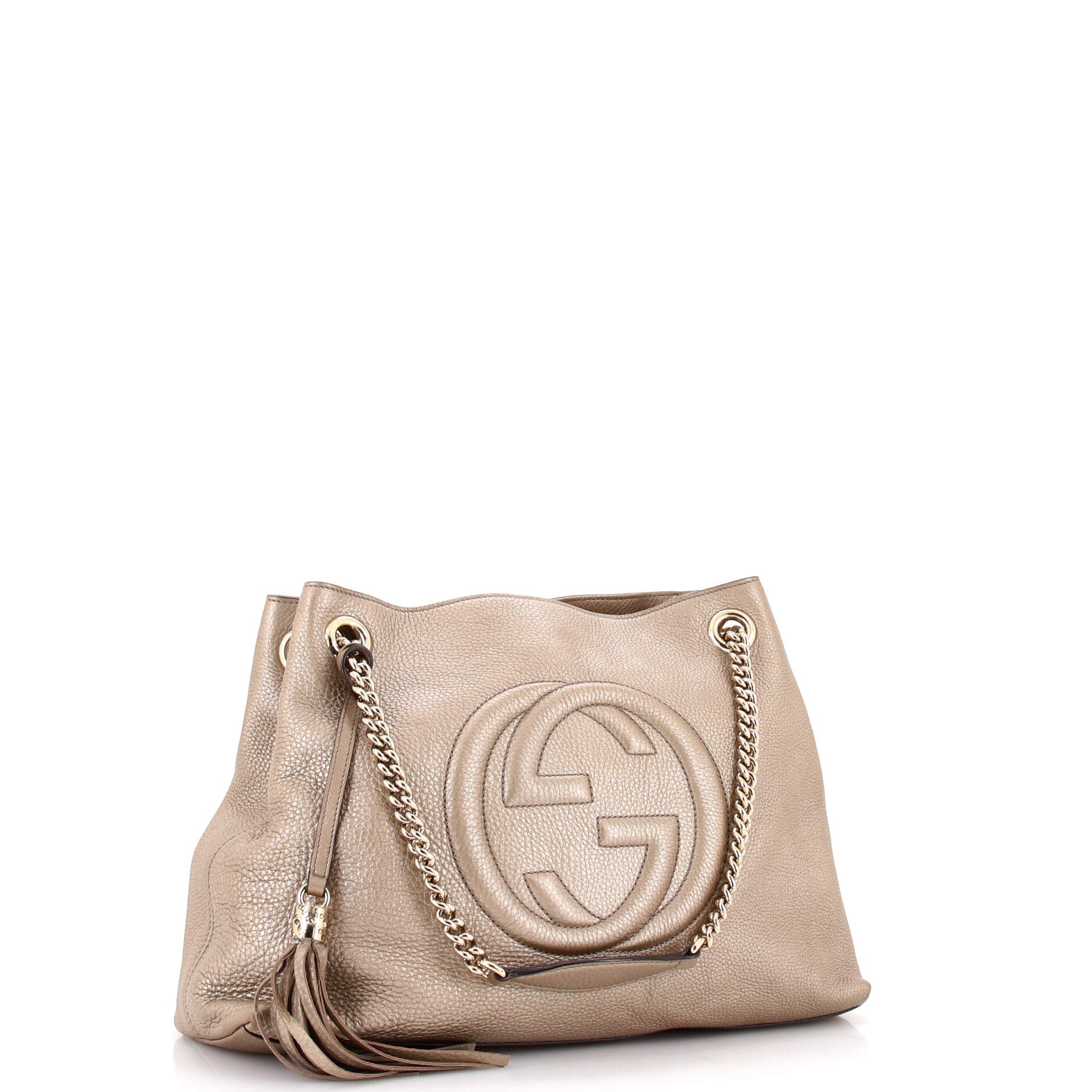 Soho Chain Strap Shoulder Bag Leather Medium - Image 2