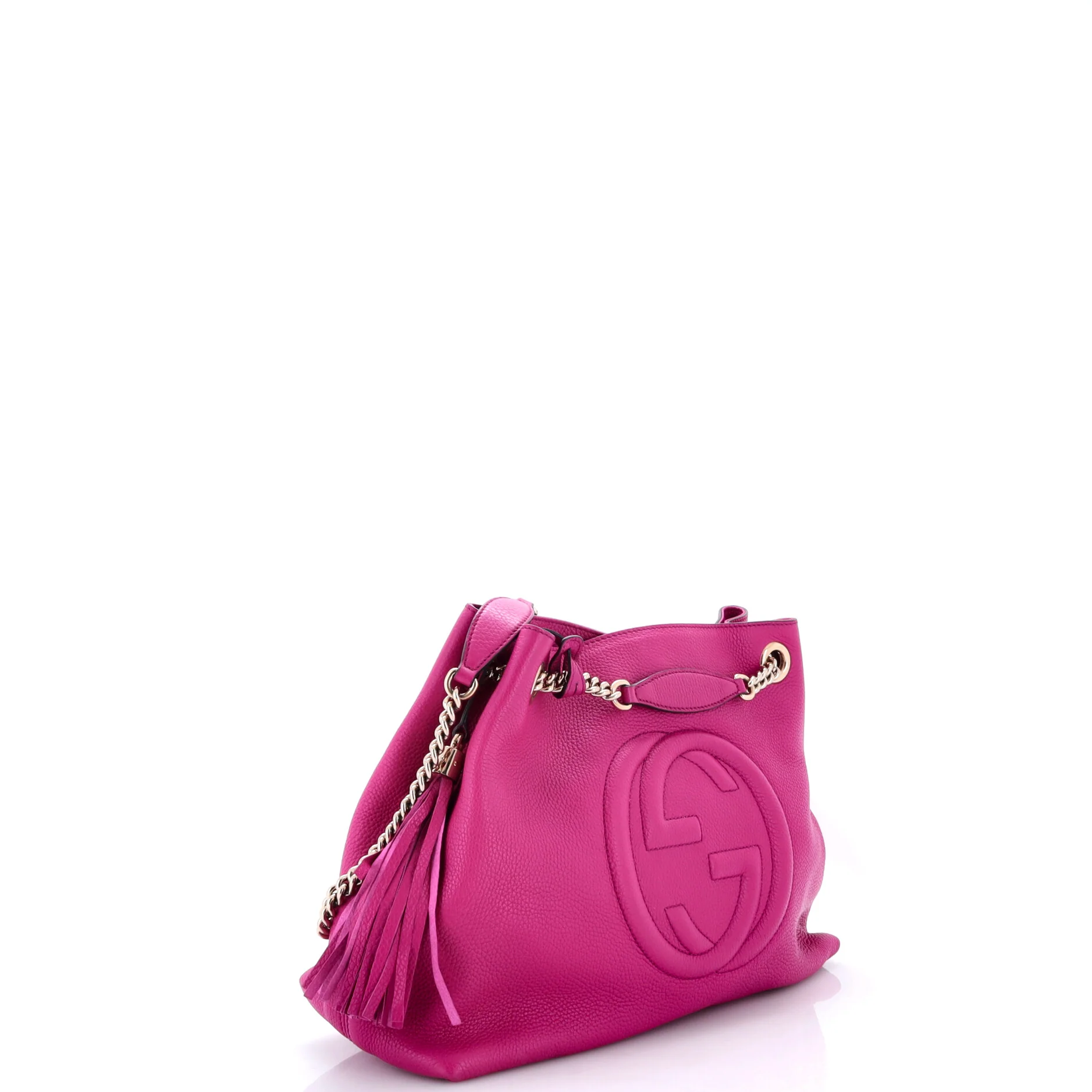 Soho Chain Strap Shoulder Bag Leather Medium - Image 2