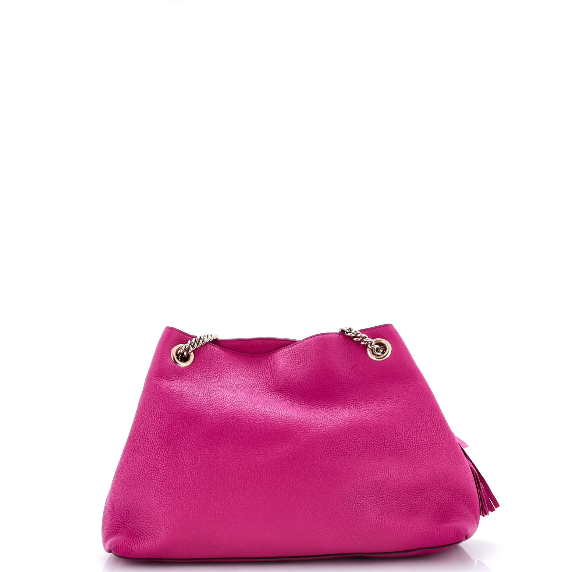 Soho Chain Strap Shoulder Bag Leather Medium - Image 3