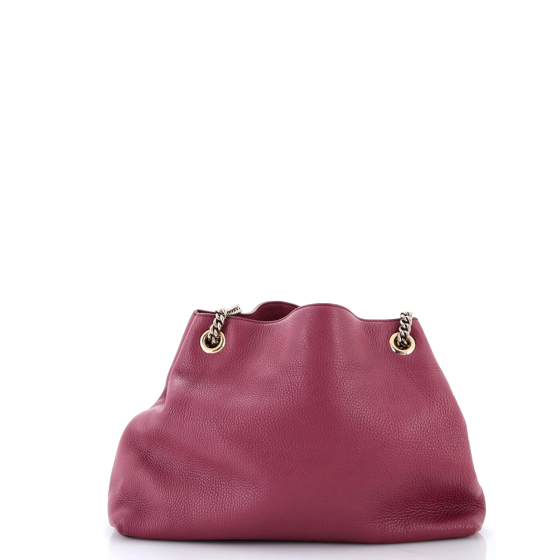 Soho Chain Strap Shoulder Bag Leather Medium - Image 3