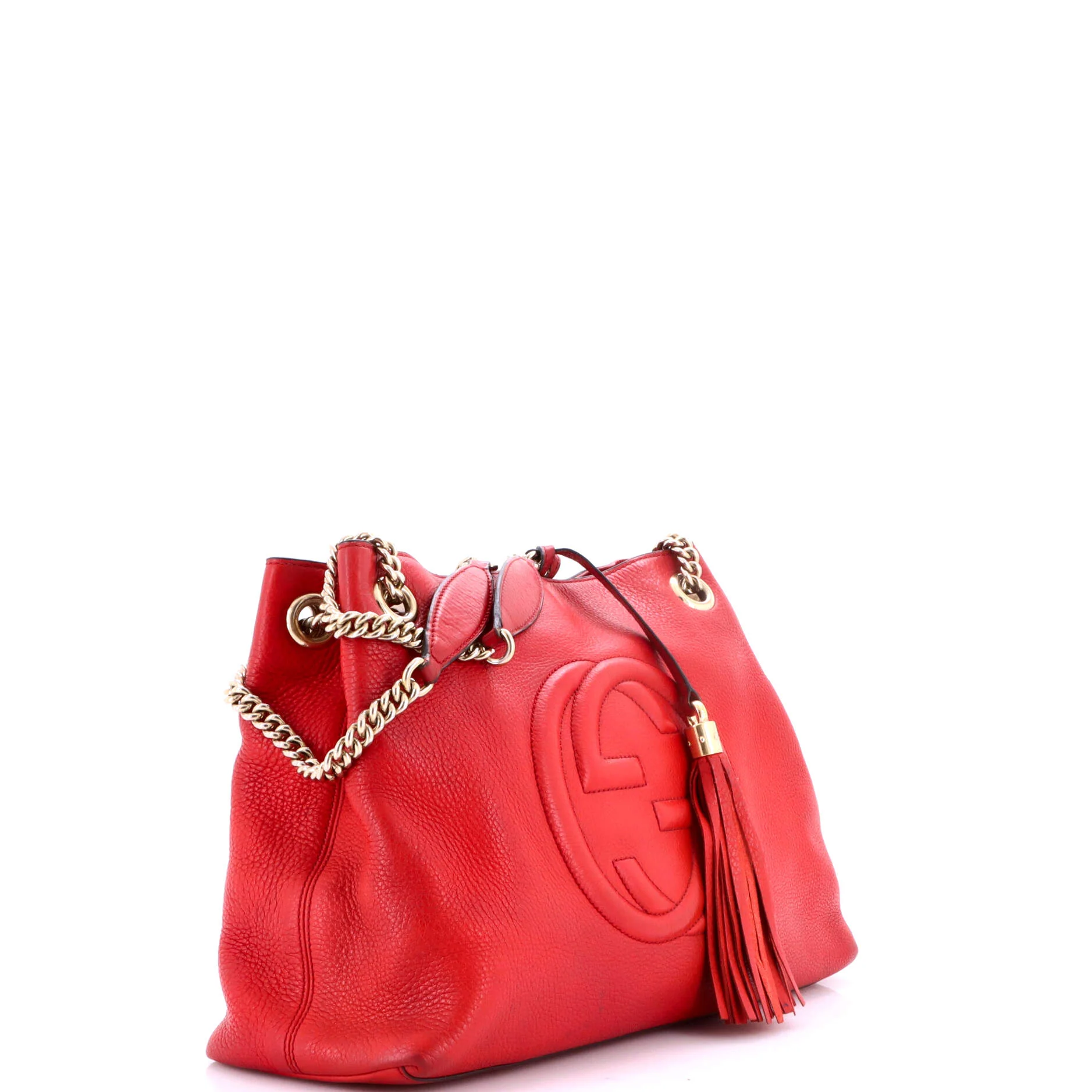 Soho Chain Strap Shoulder Bag Leather Medium - Image 2
