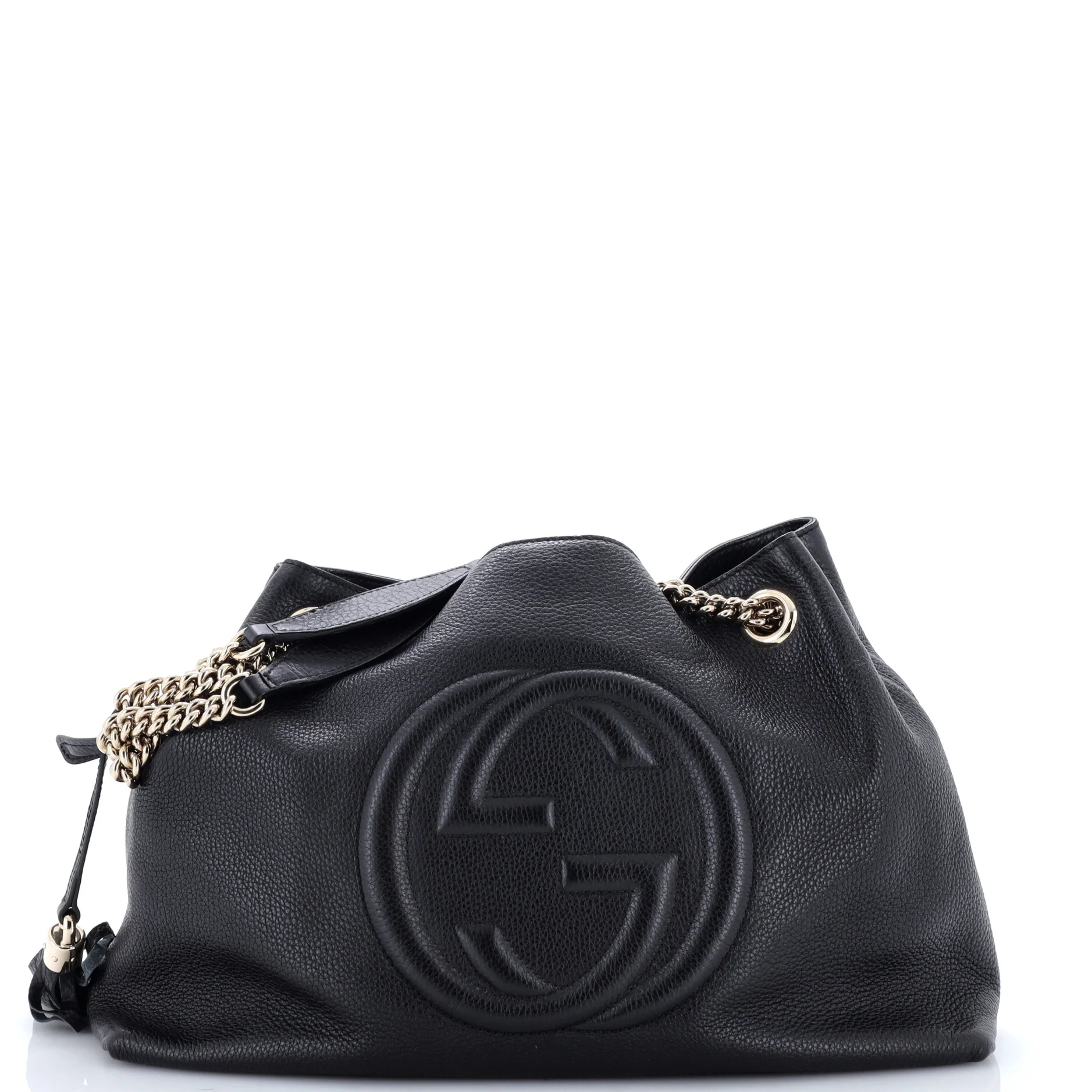 Soho Chain Strap Shoulder Bag Leather Medium