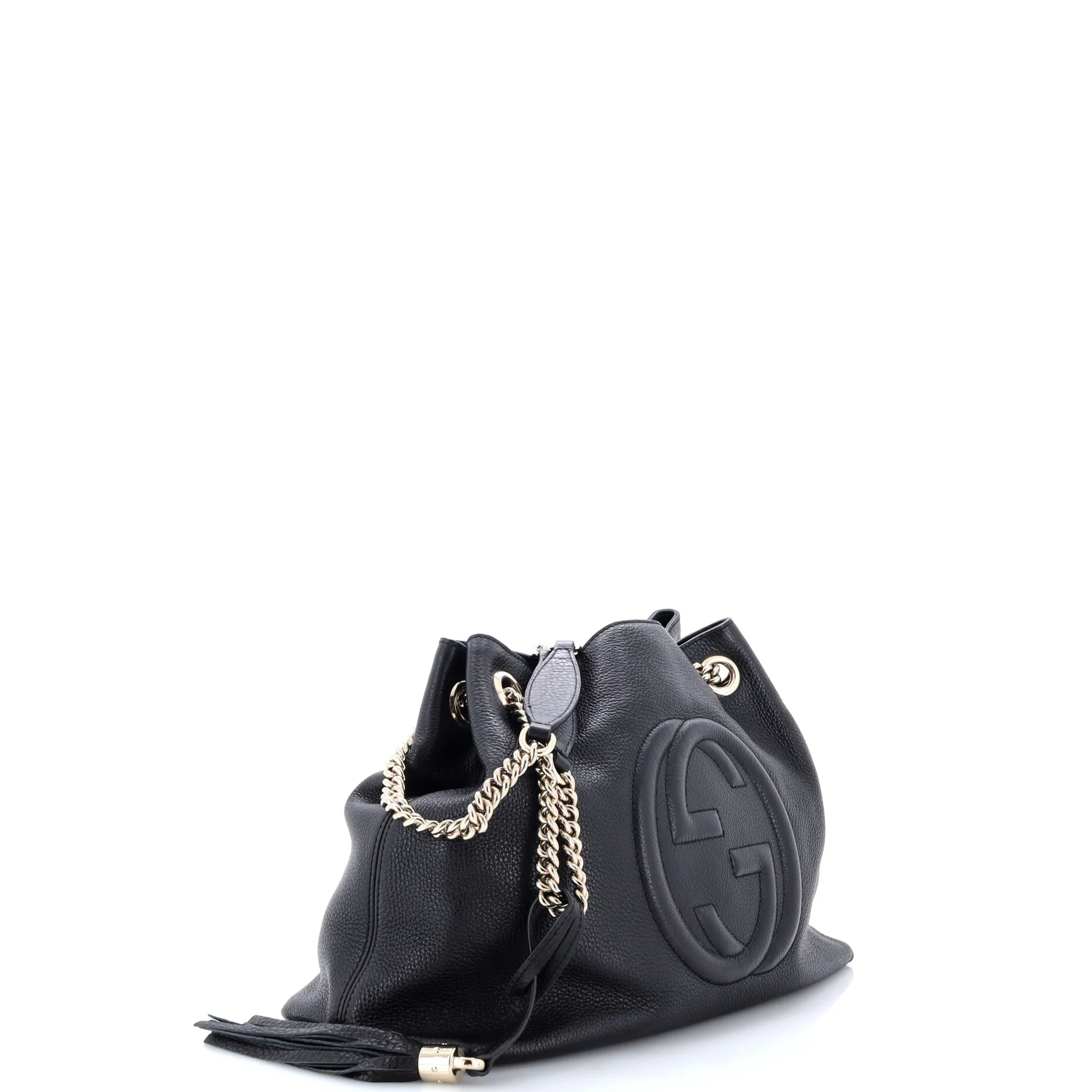 Soho Chain Strap Shoulder Bag Leather Medium - Image 2