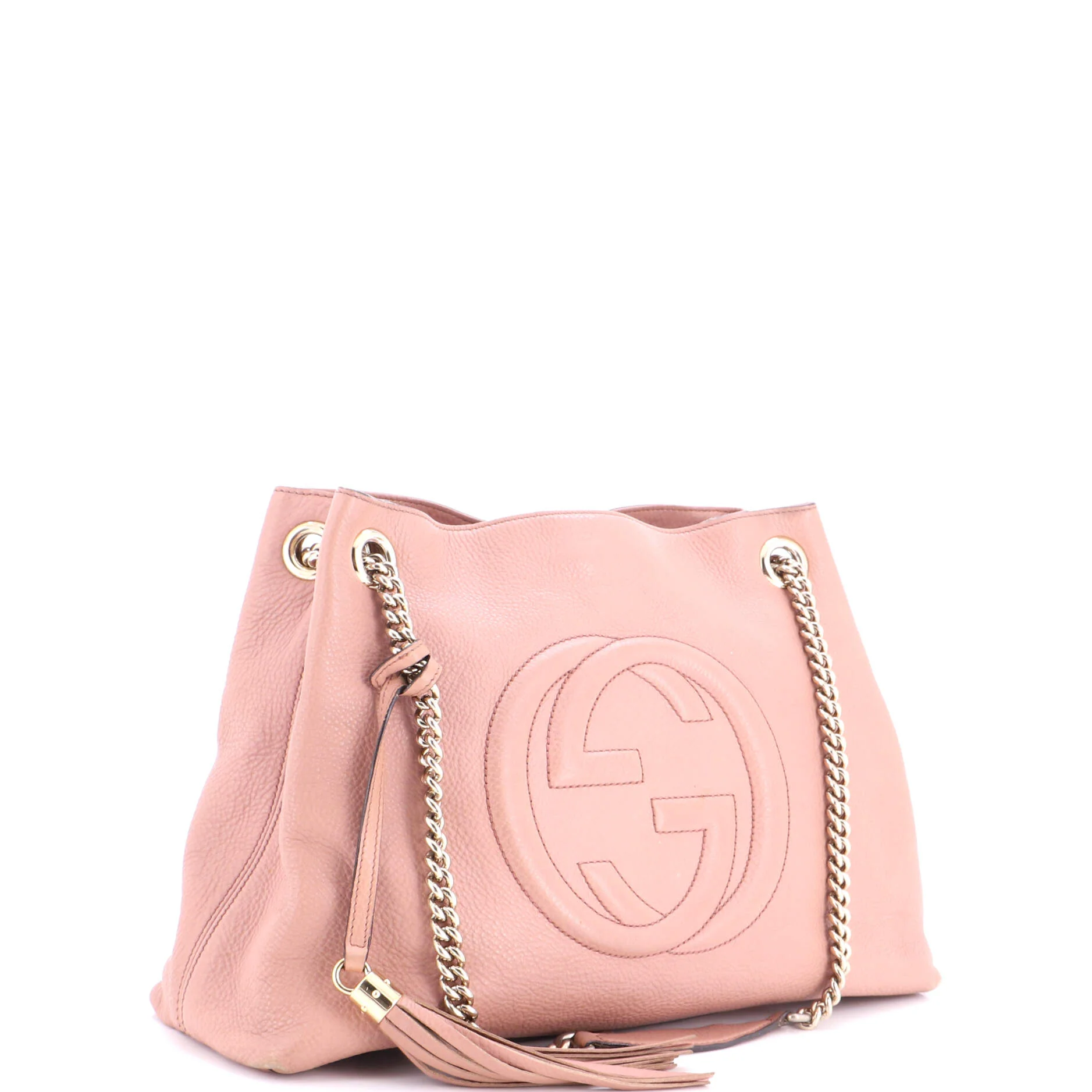 Soho Chain Strap Shoulder Bag Leather Medium - Image 2