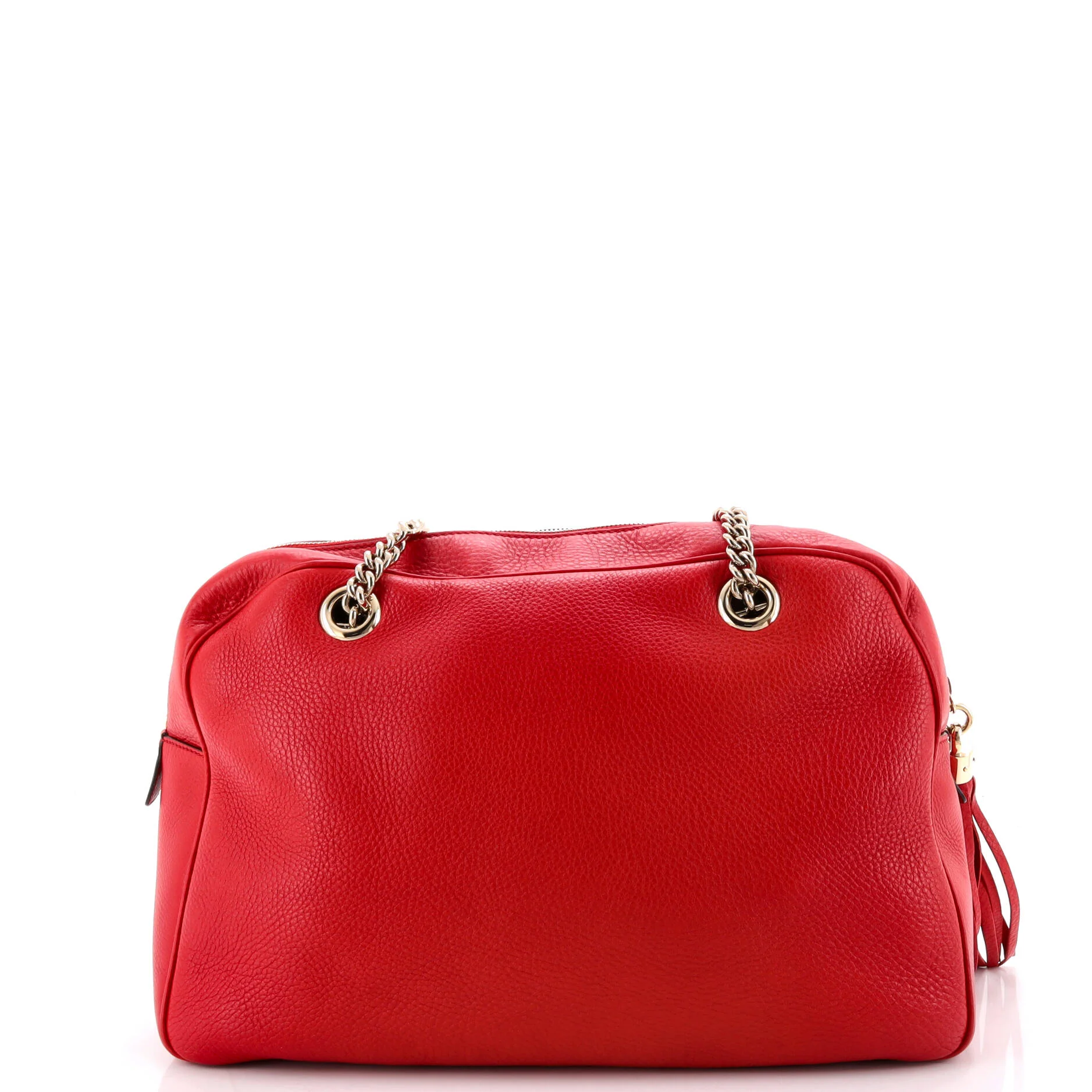 Soho Chain Zip Shoulder Bag Leather Medium - Image 3