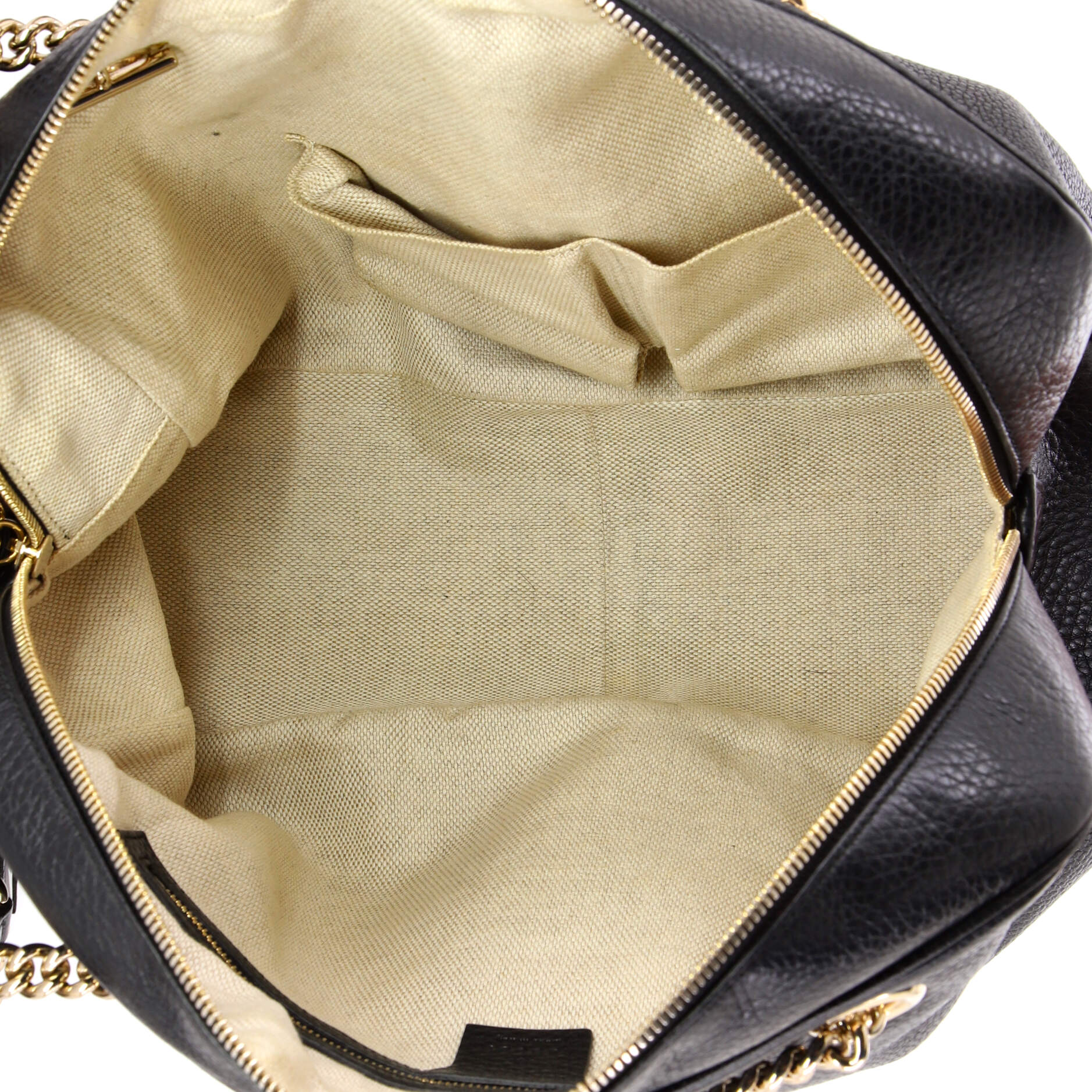 Soho Chain Zip Shoulder Bag Leather Medium - Image 5