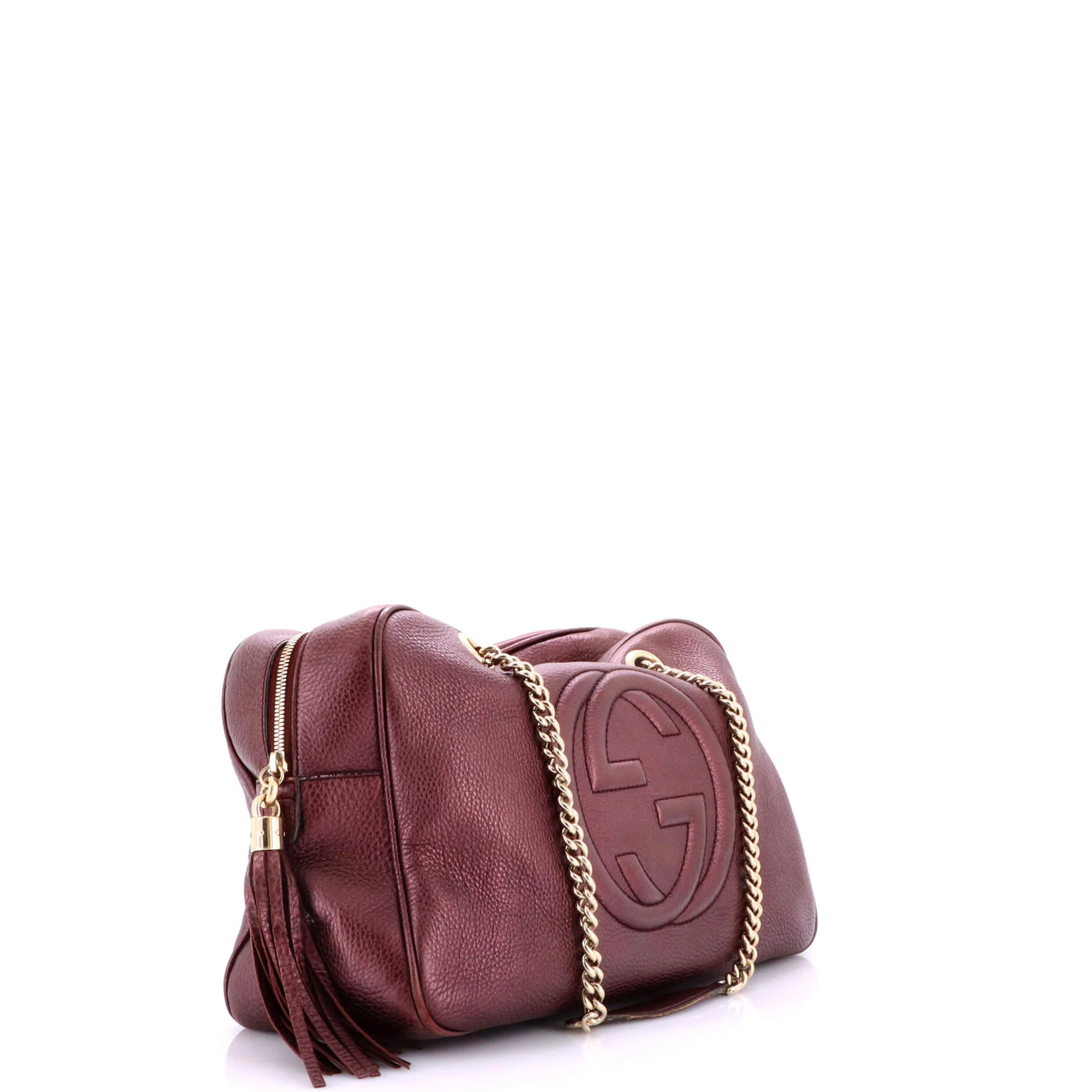 Soho Chain Zip Shoulder Bag Leather Medium - Image 2
