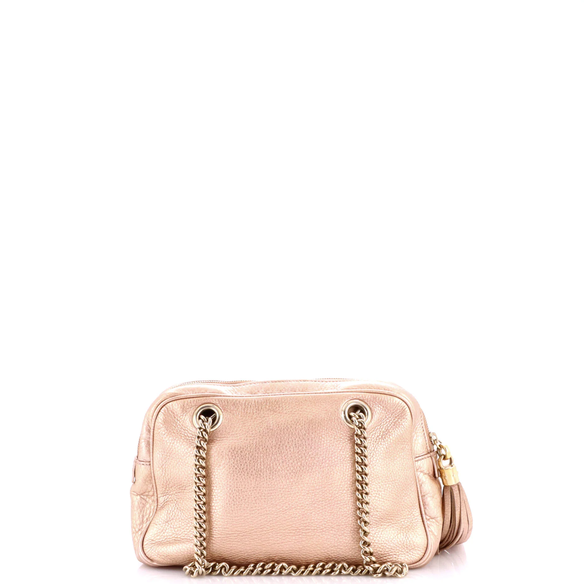 Soho Chain Zip Shoulder Bag Leather Small - Image 3