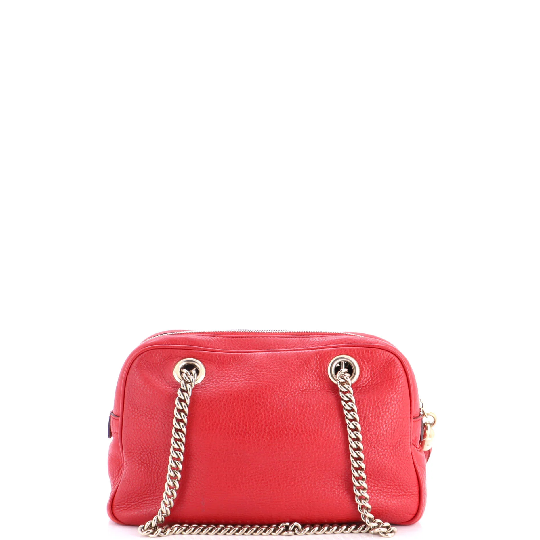 Soho Chain Zip Shoulder Bag Leather Small - Image 3