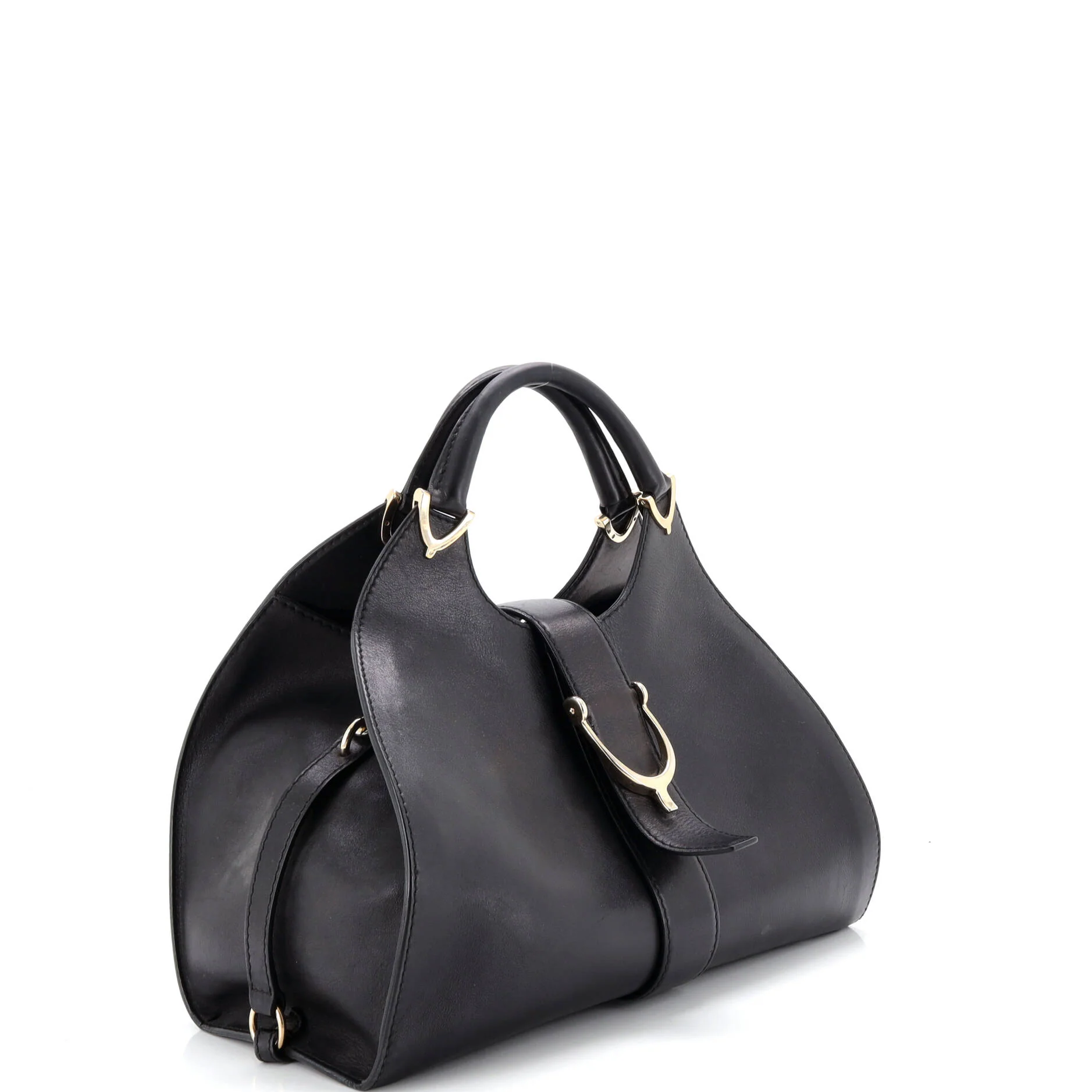 Stirrup Top Handle Bag Leather Large - Image 2
