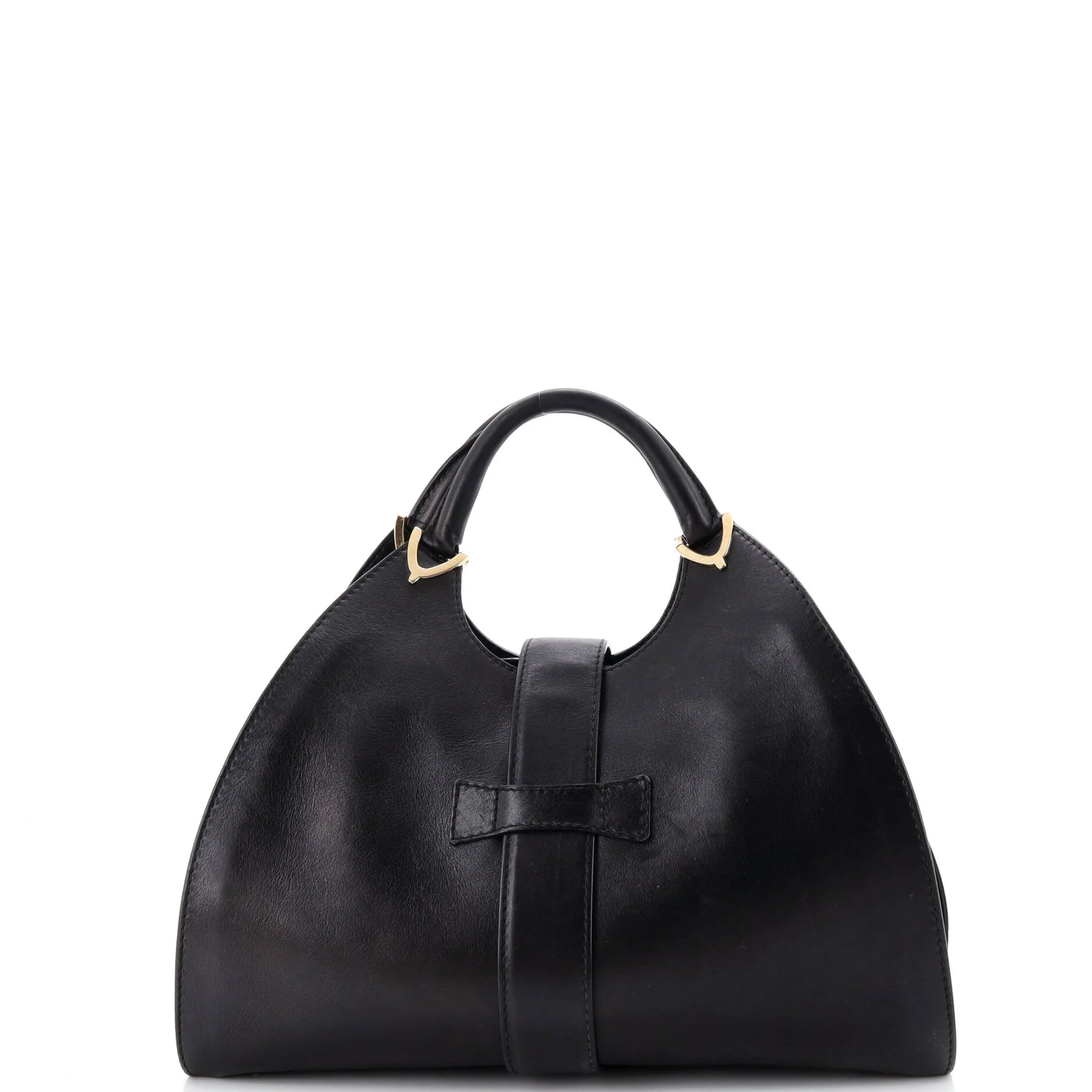 Stirrup Top Handle Bag Leather Large - Image 3