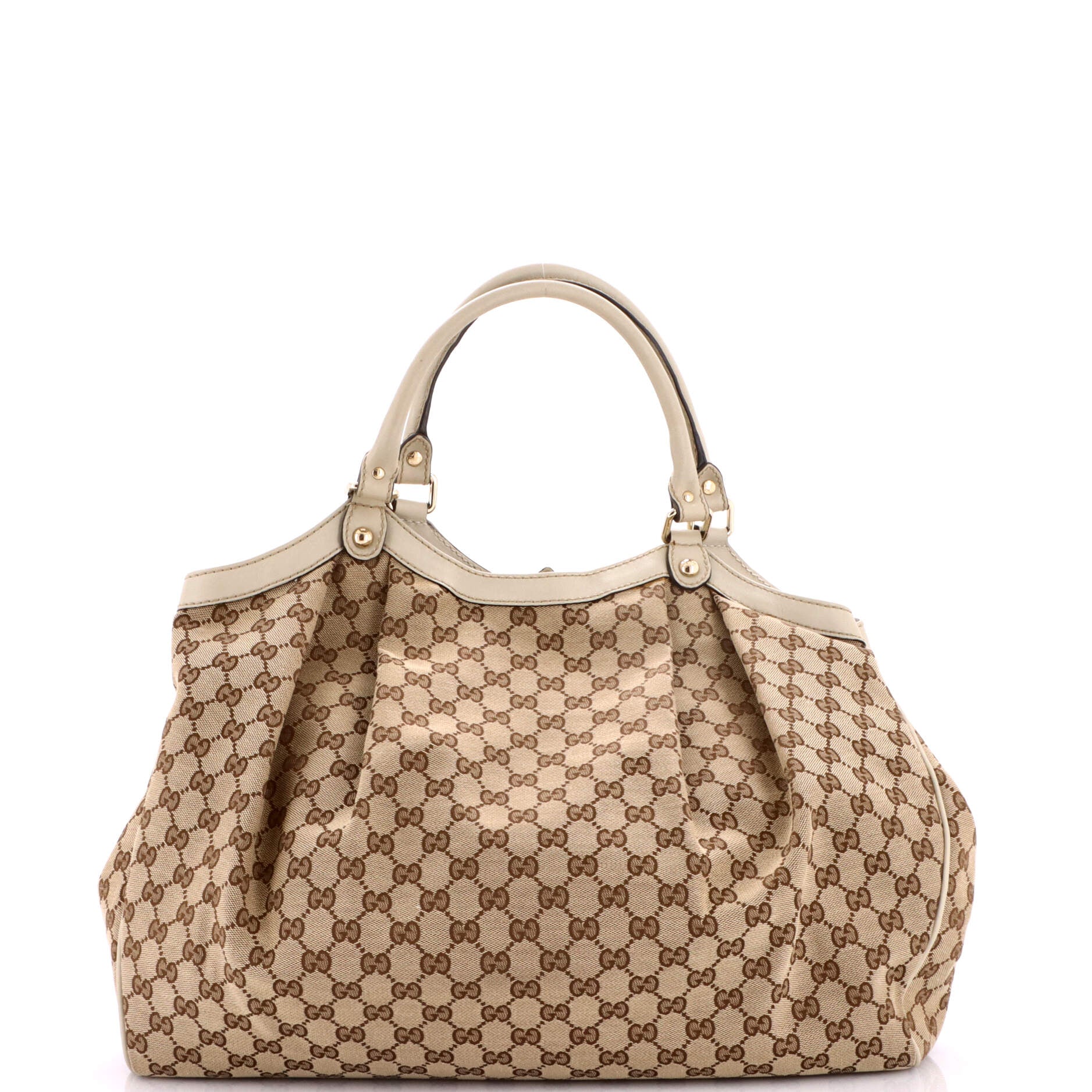 Sukey Tote GG Canvas with Leather Large - Image 3