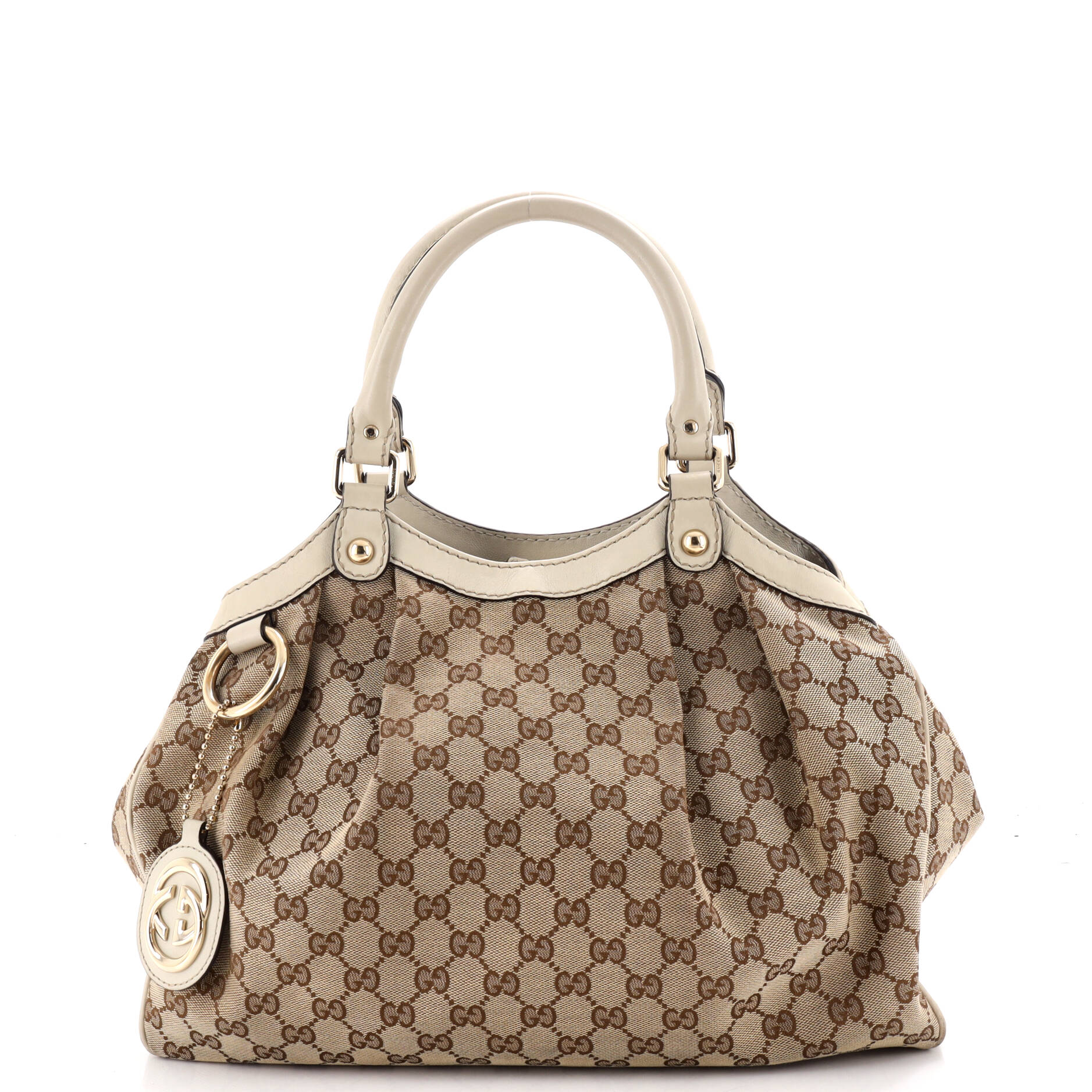 Sukey Tote GG Canvas with Leather Medium