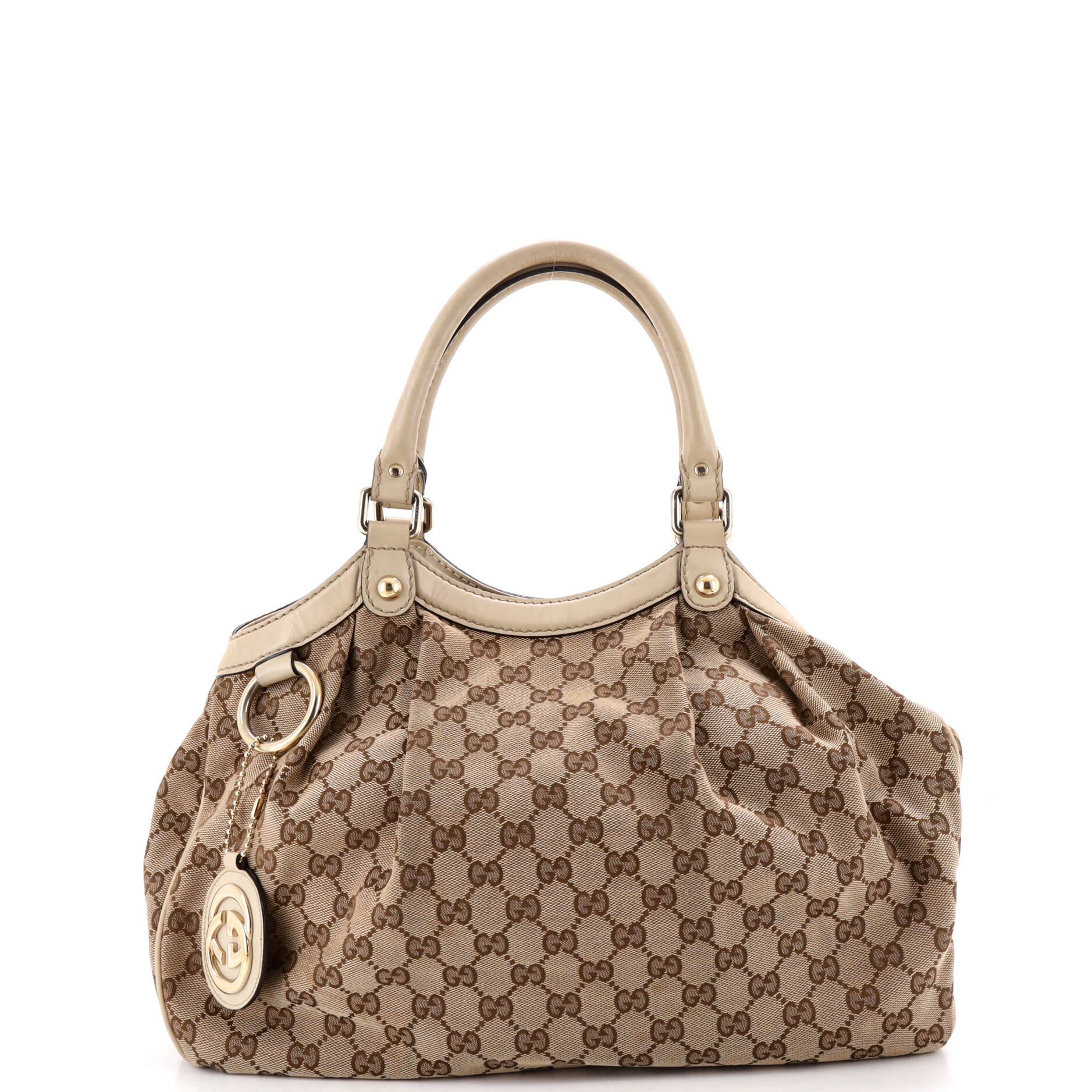 Sukey Tote GG Canvas with Leather Medium