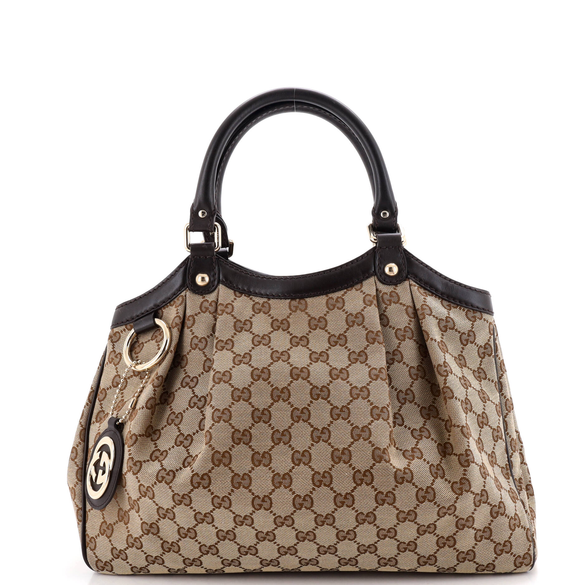 Sukey Tote GG Canvas with Leather Medium