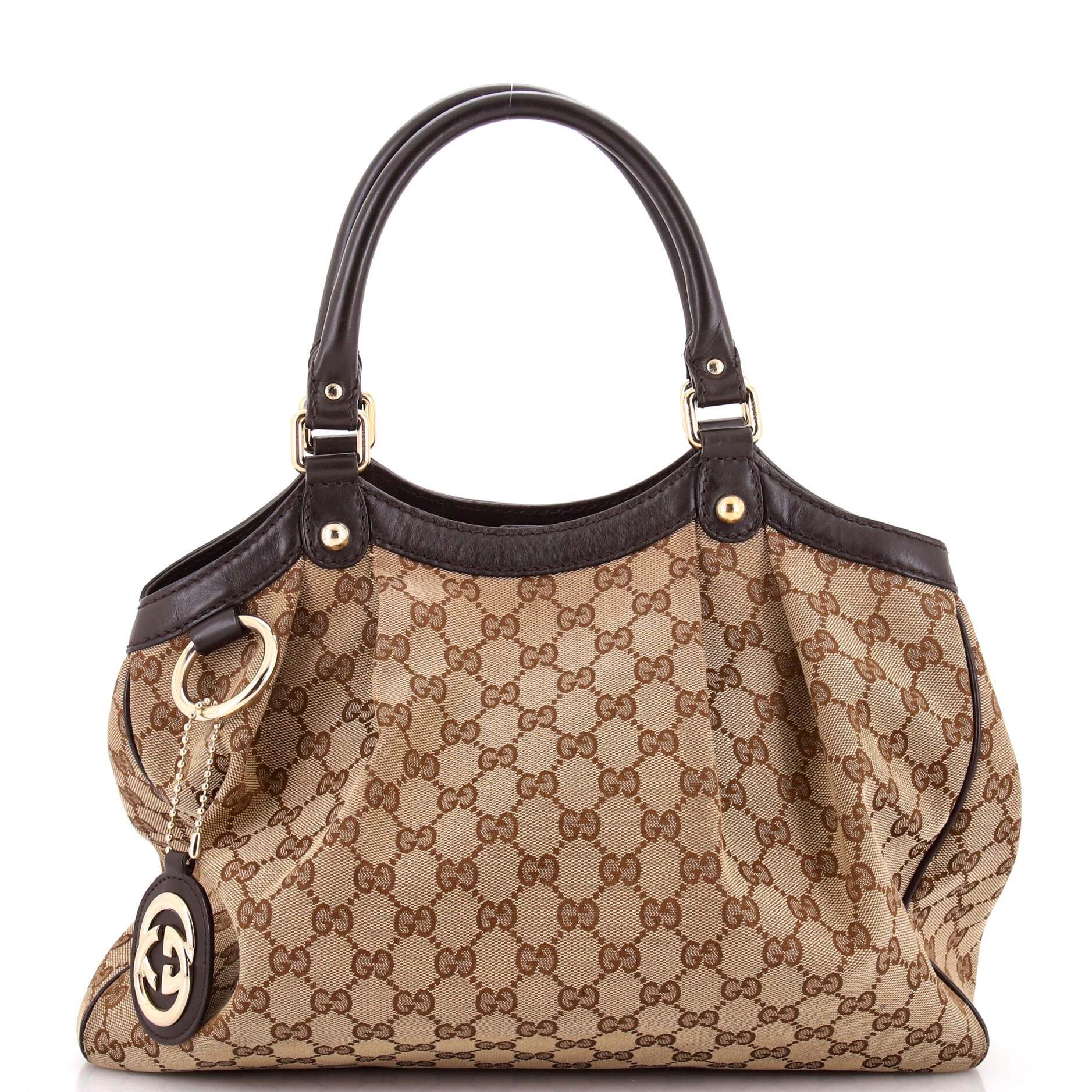 Sukey Tote GG Canvas with Leather Medium