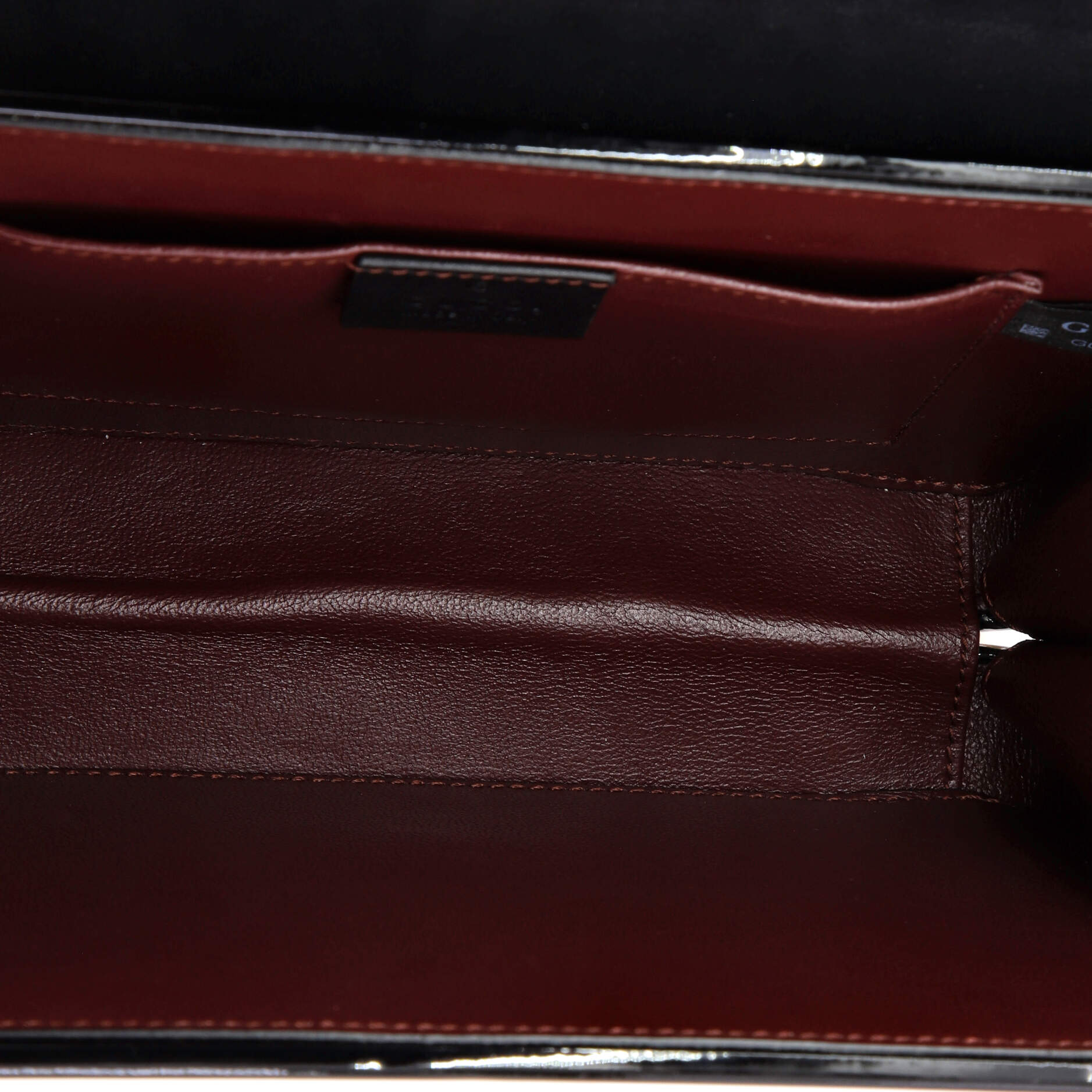 Sylvie 1969 Top Handle Bag Patent Mini - Image 6
